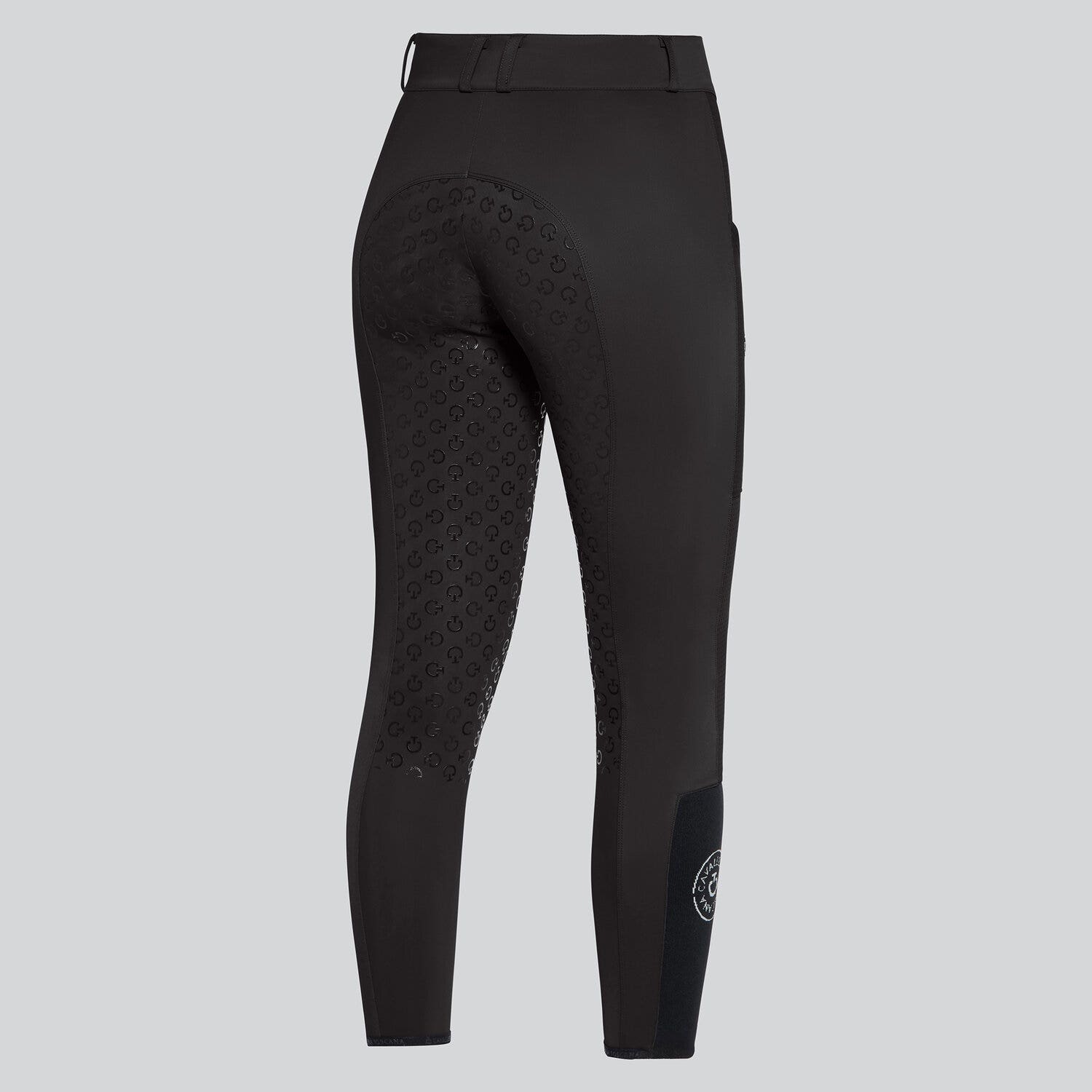Cavalleria Toscana Women's full grip dressage breeches BLACK-2