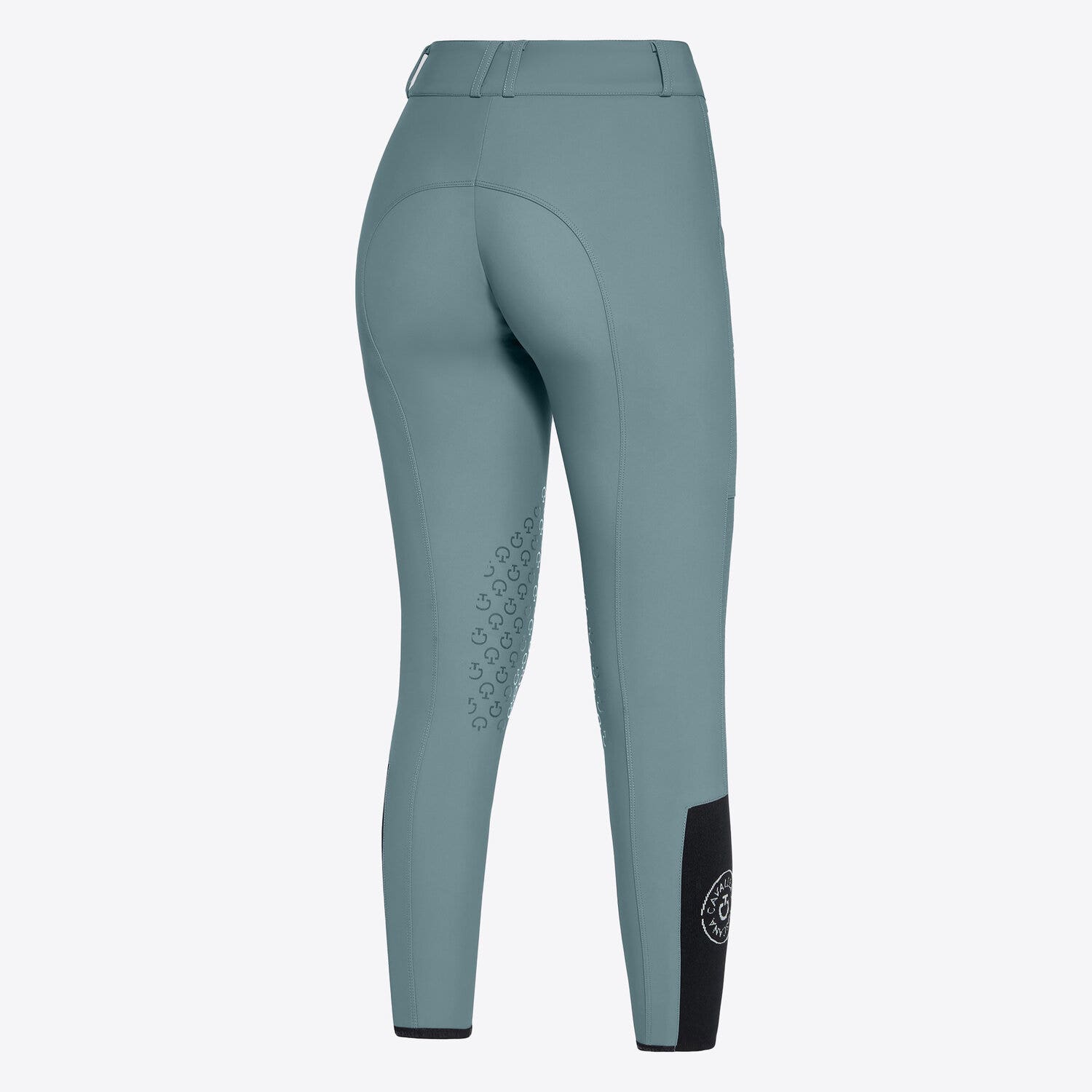 Cavalleria Toscana Women's knee grip jumping breeches PETROLEUM-2