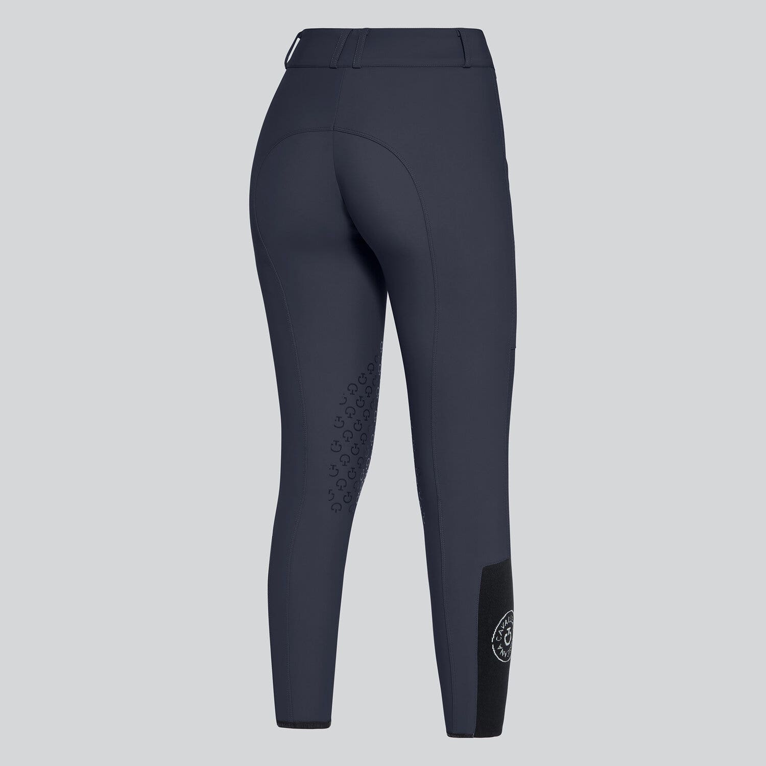 Cavalleria Toscana Women's knee grip jumping breeches NAVY-2