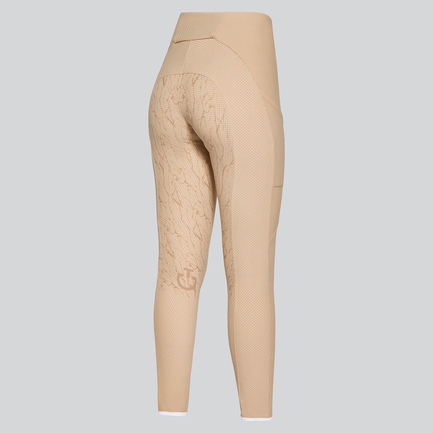 Cavalleria Toscana Women's full grip leggings BEIGE-2