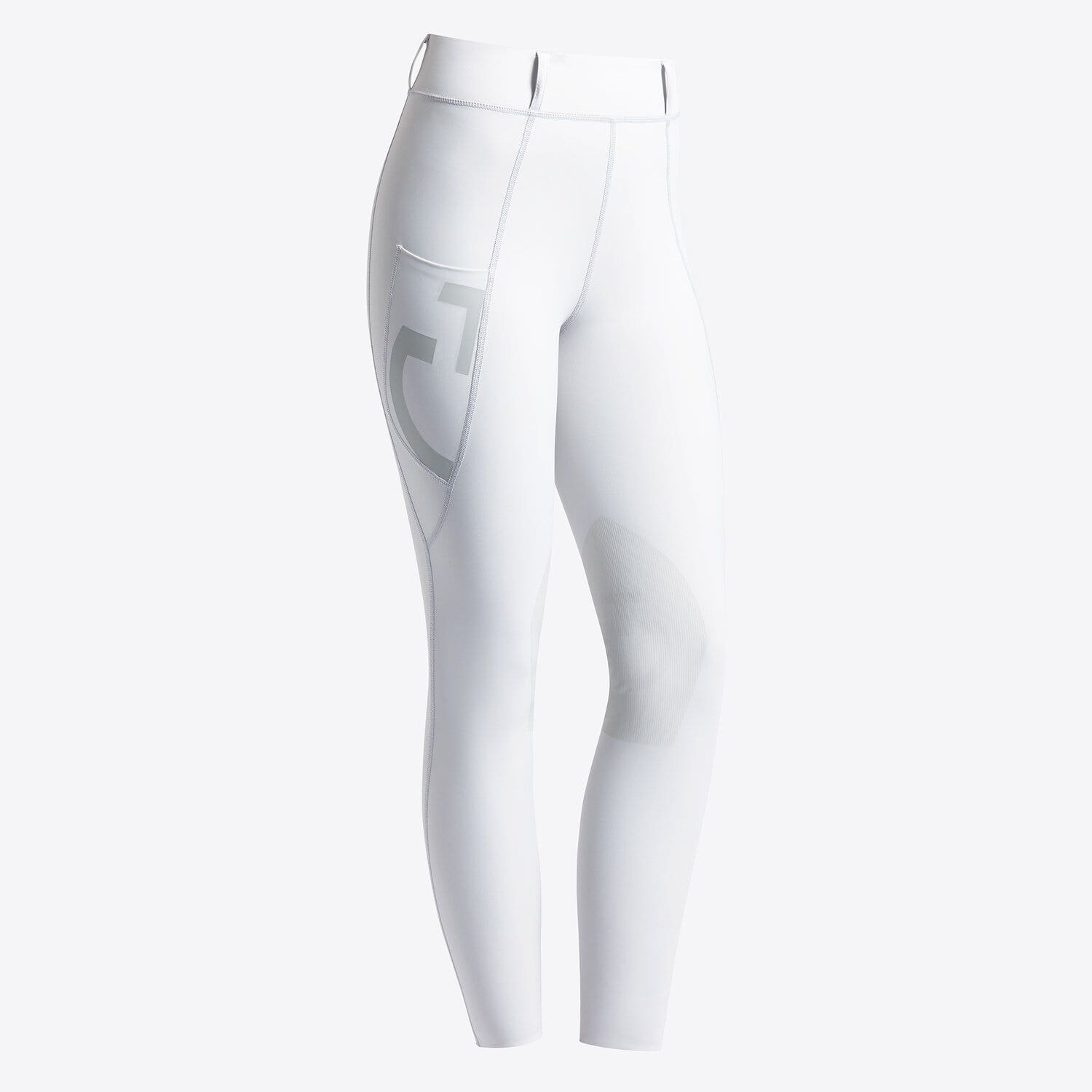 Cavalleria Toscana Cavalleria Toscana Women's jumping knee grip leggings WHITE-1
