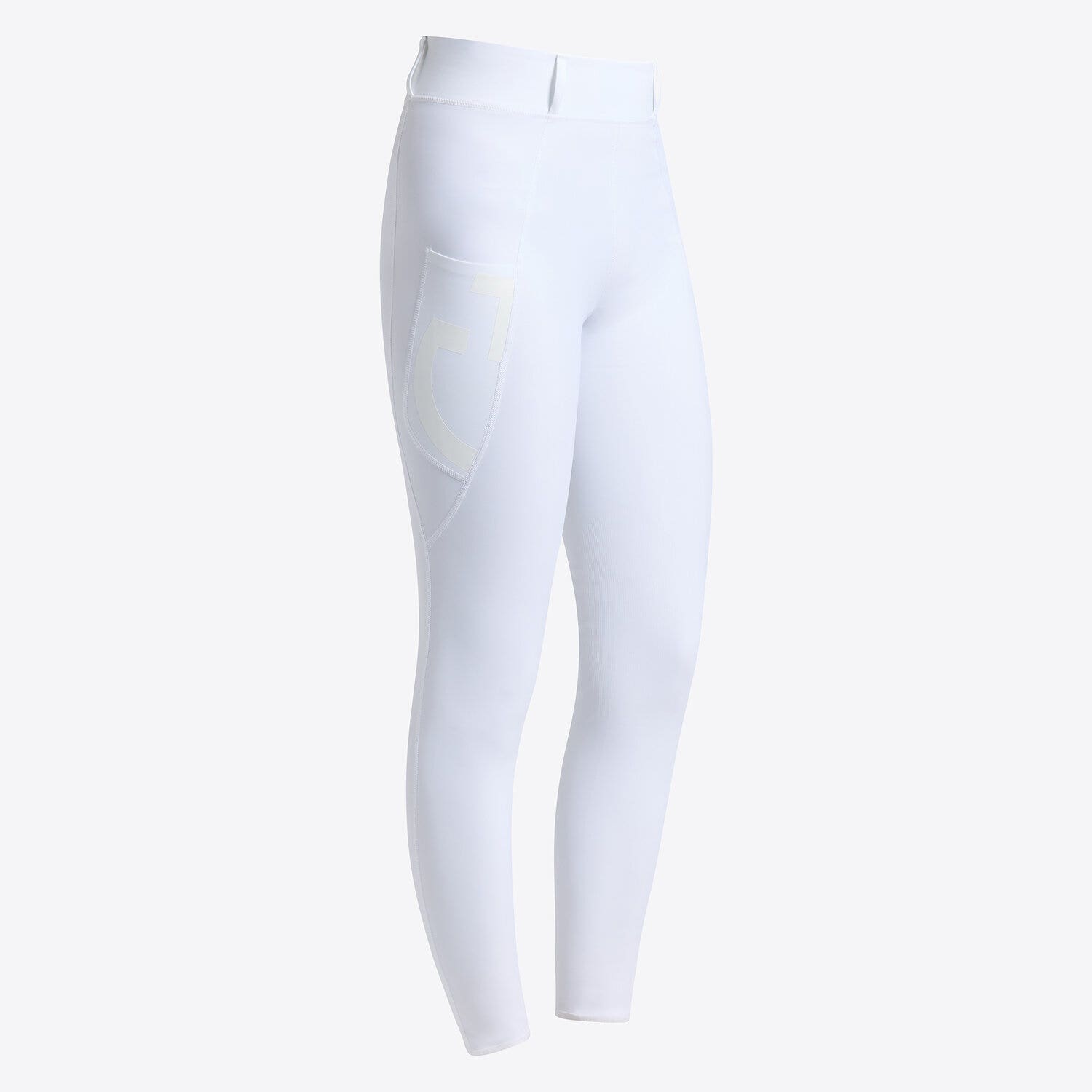 Cavalleria Toscana Cavalleria Toscana Women's jumping knee grip leggings WHITE-1