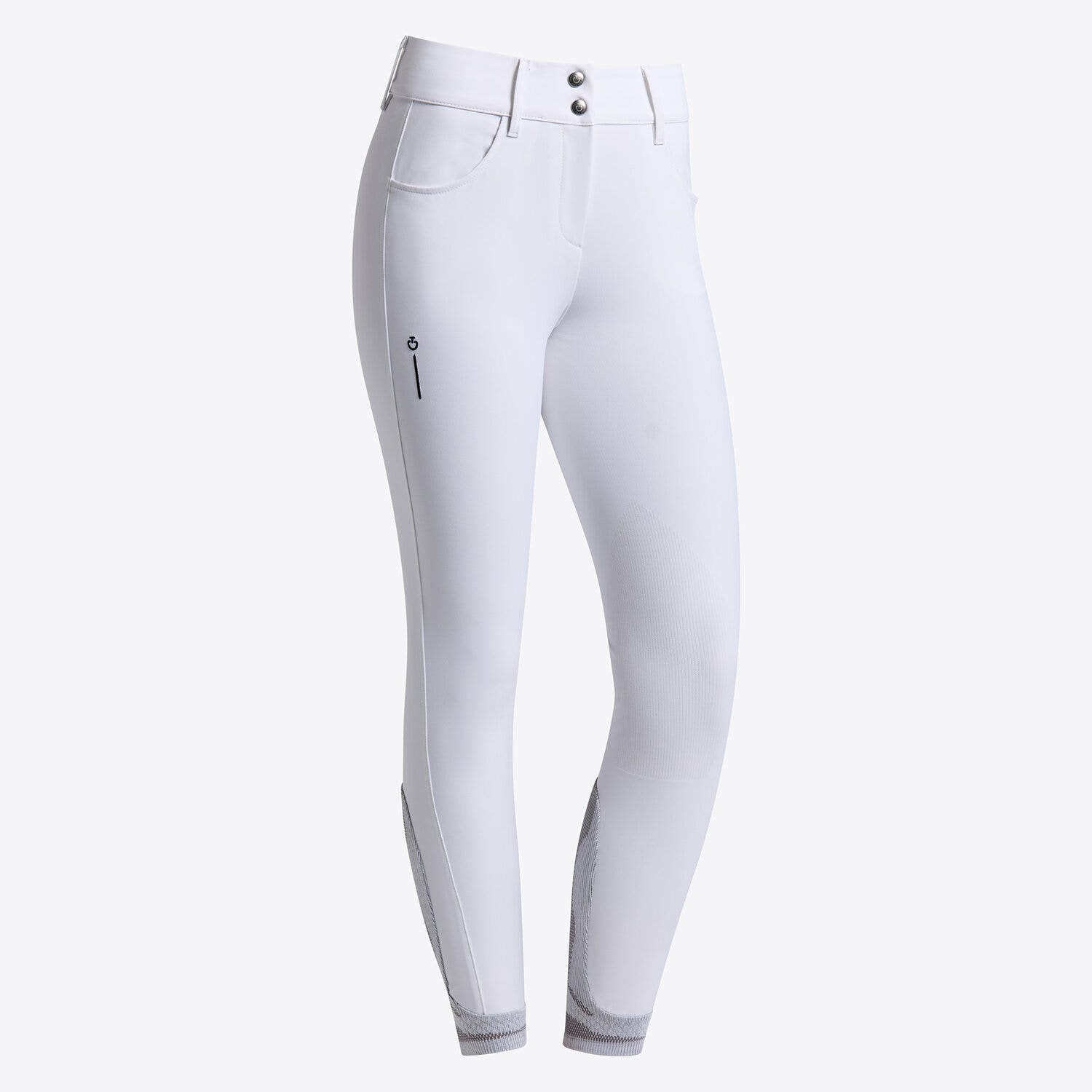 Cavalleria Toscana Cavalleria Toscana Revolution Women's knee grip jumping breeches WHITE-1