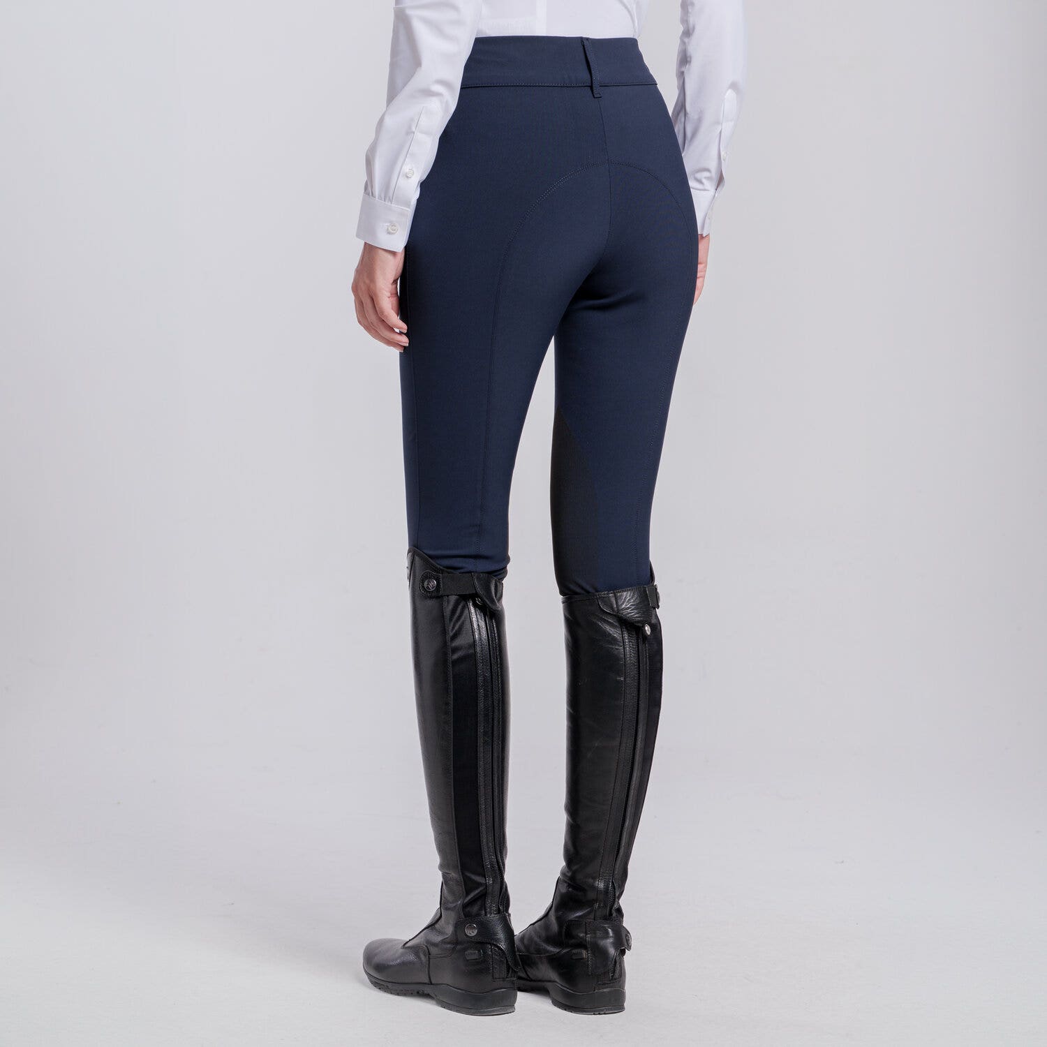 Cavalleria Toscana Women’s Revolution knee grip breeches NAVY-2