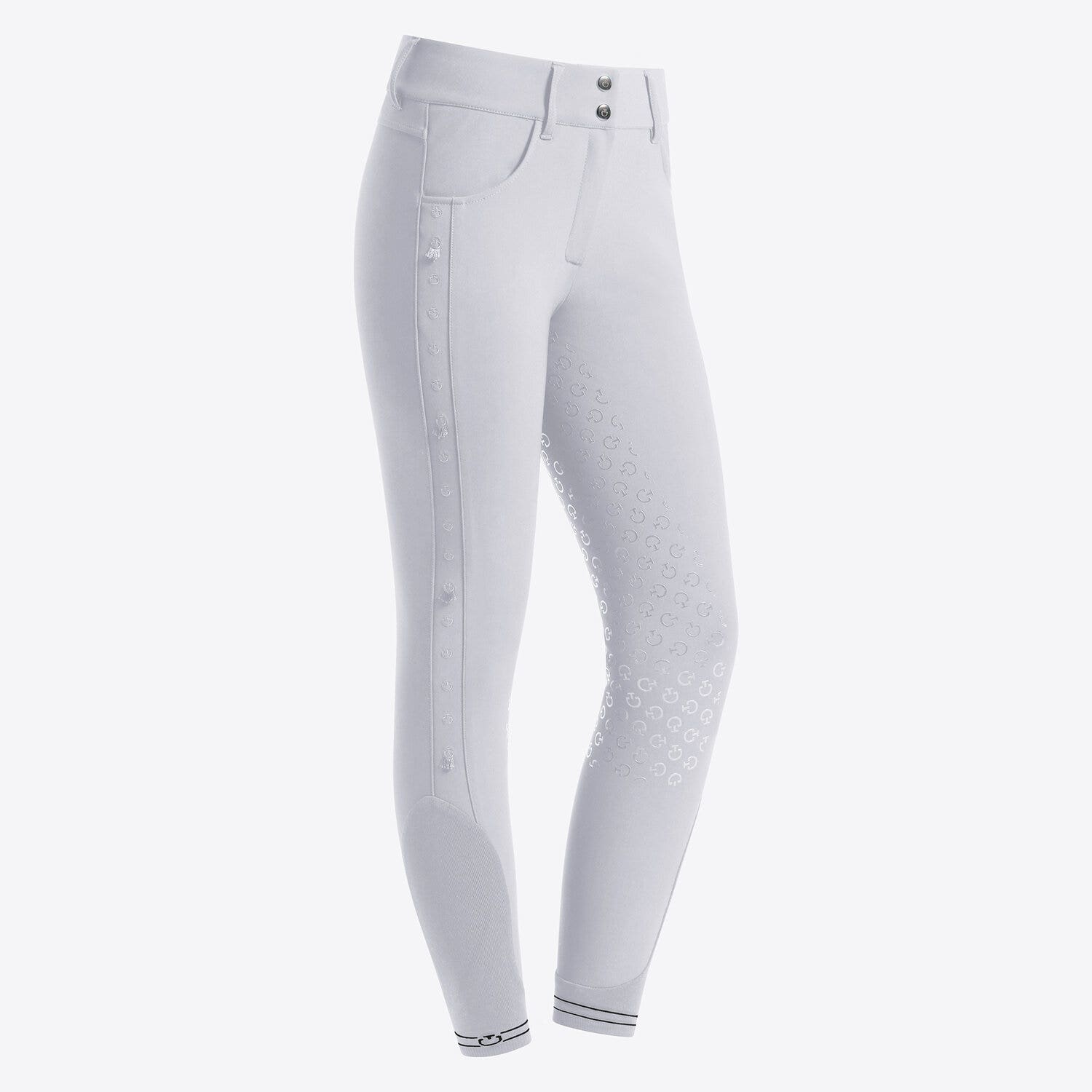 Cavalleria Toscana Cavalleria Toscana Women's dressage full grip Breeches WHITE-1