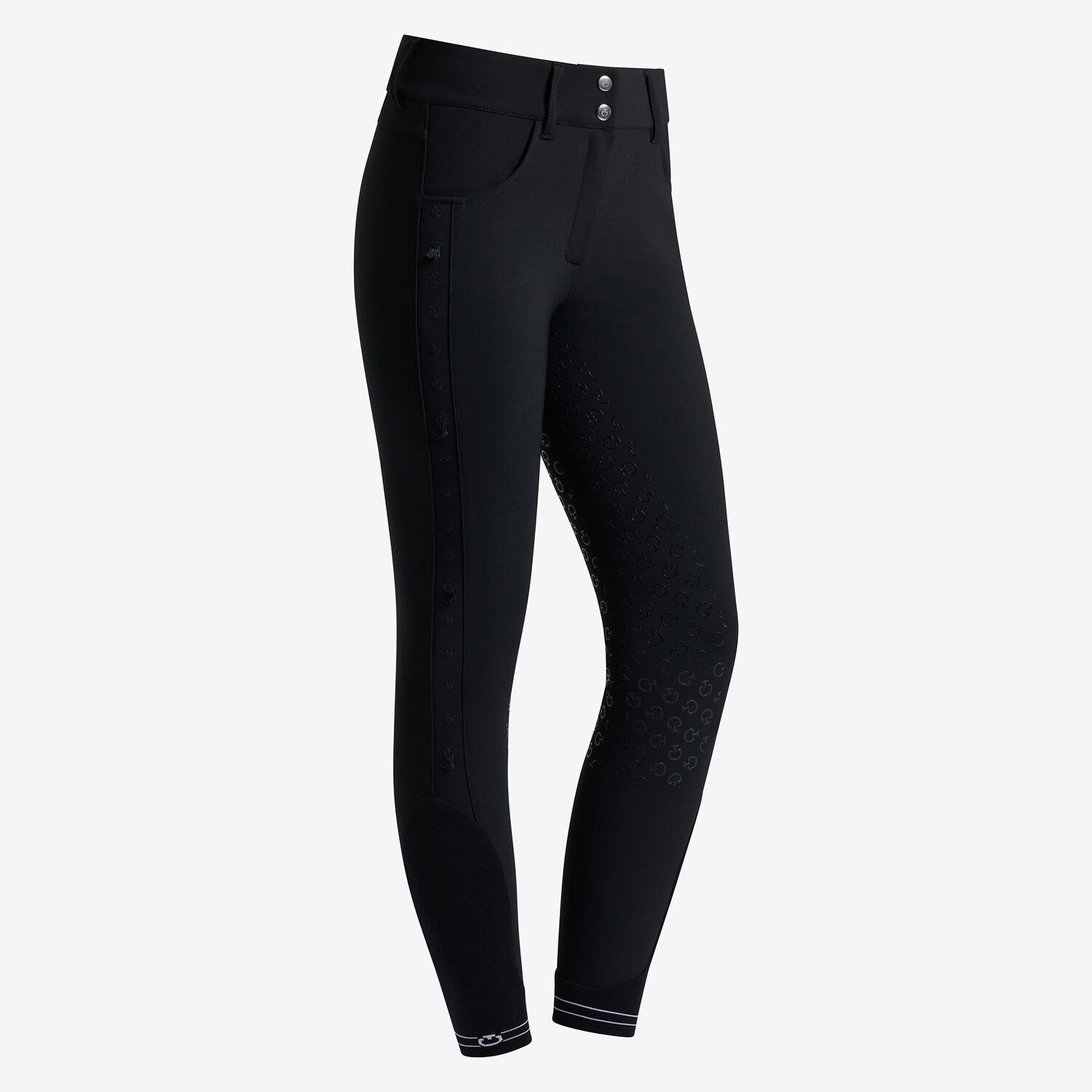Cavalleria Toscana Cavalleria Toscana Women's dressage full grip Breeches BLACK-1