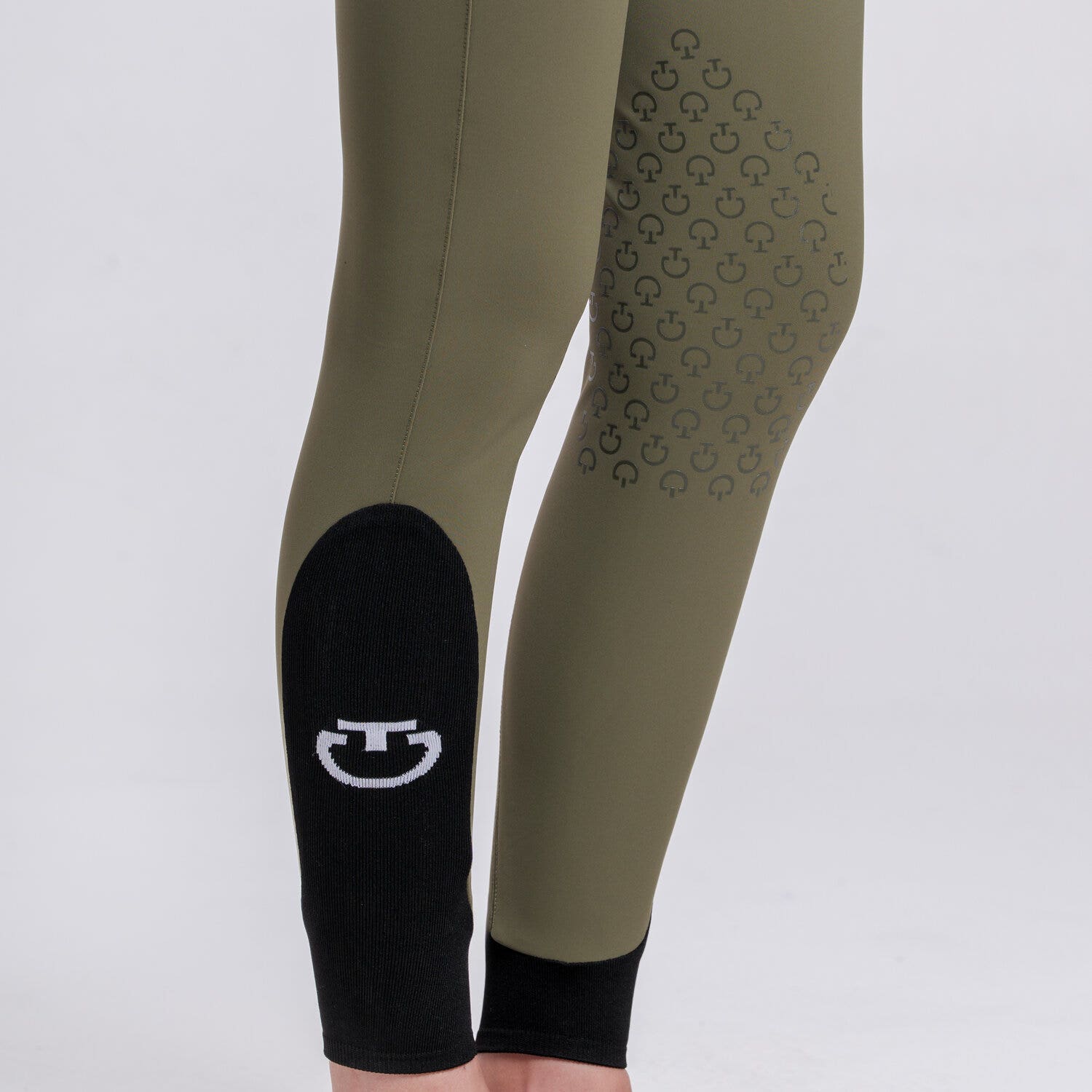 Cavalleria Toscana Women’s breeches with back pockets WINTER MOSS-4