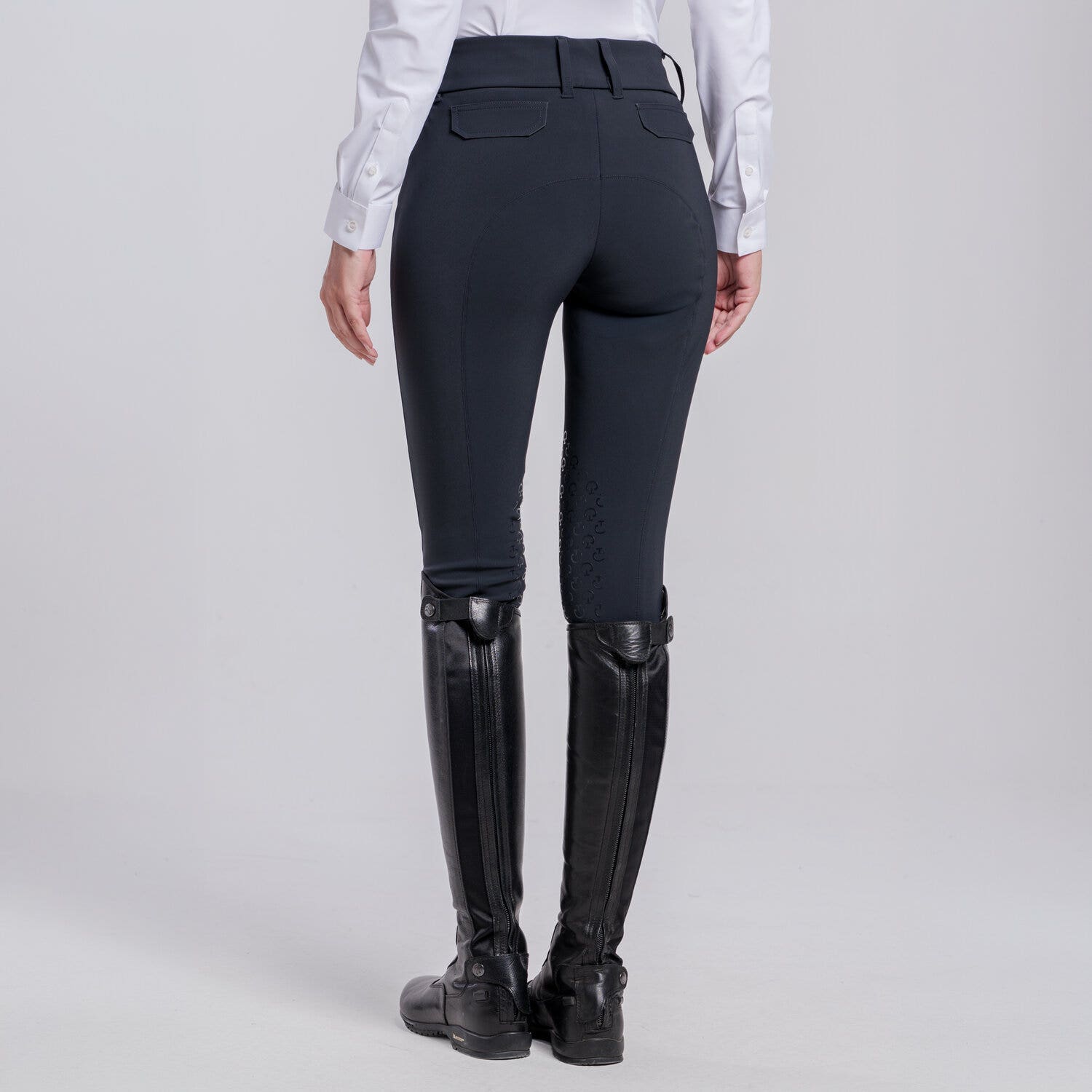 Cavalleria Toscana PANTALONI CON TASCHE POSTERIORI DA DONNA NAVY-2