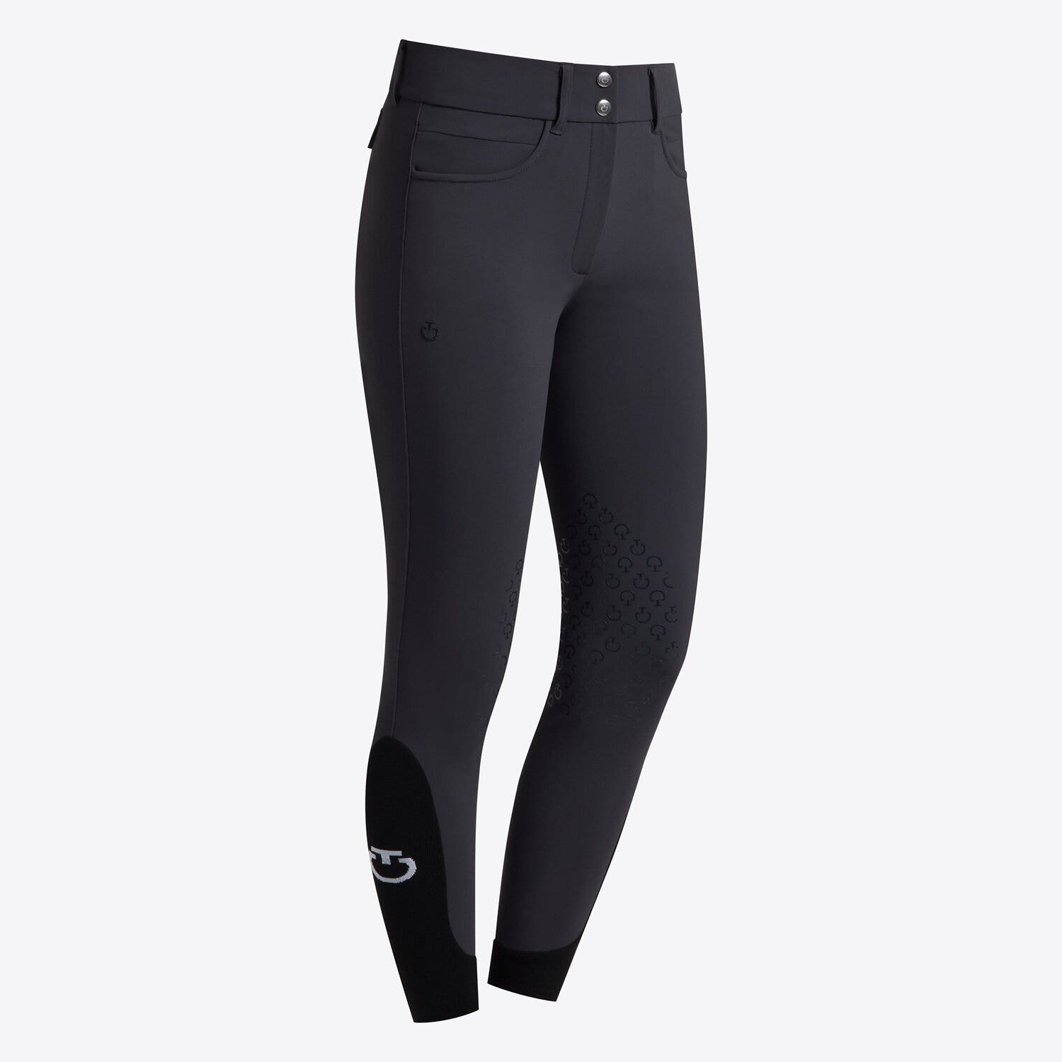 Cavalleria Toscana Women's Jumping knee grip Breeches | Cavalleria Toscana CHARCOAL-1