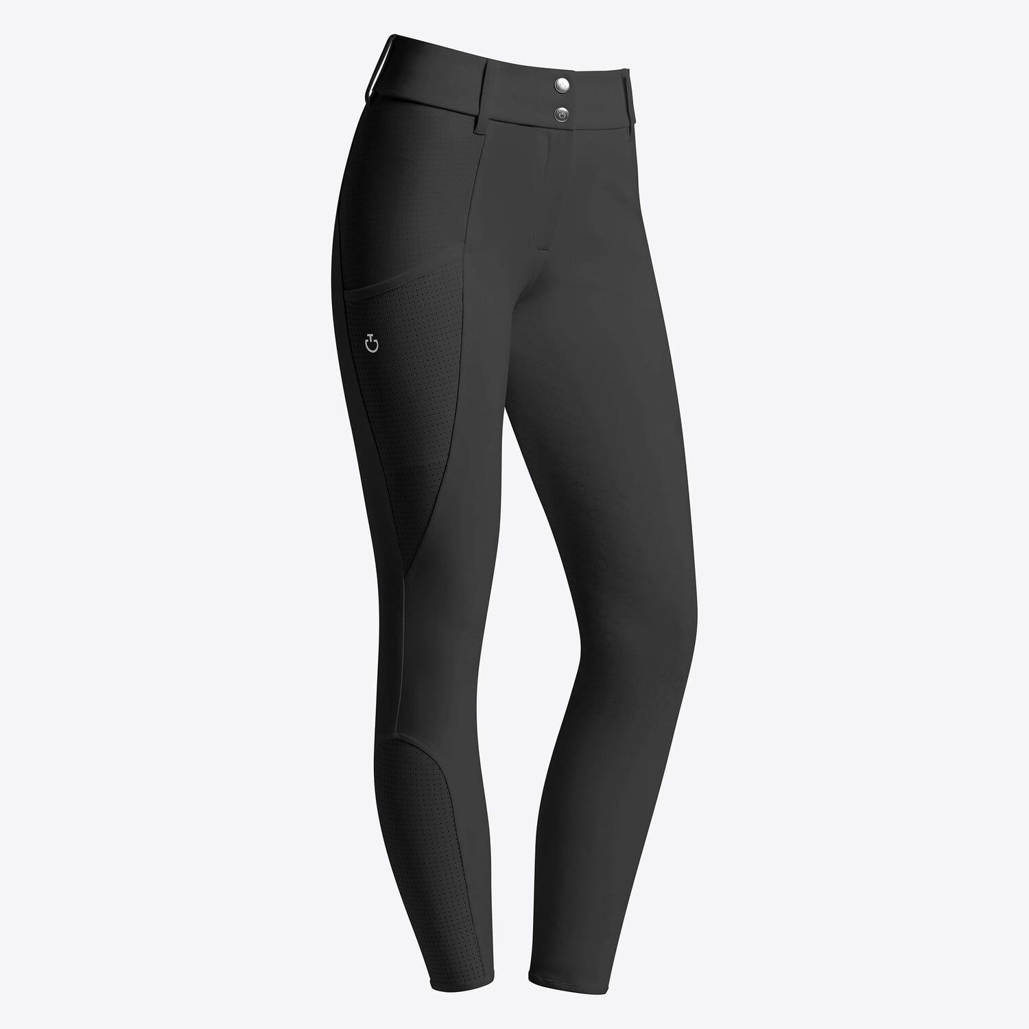 Cavalleria Toscana Cavalleria Toscana Women's dressage full grip Breeches BLACK-1