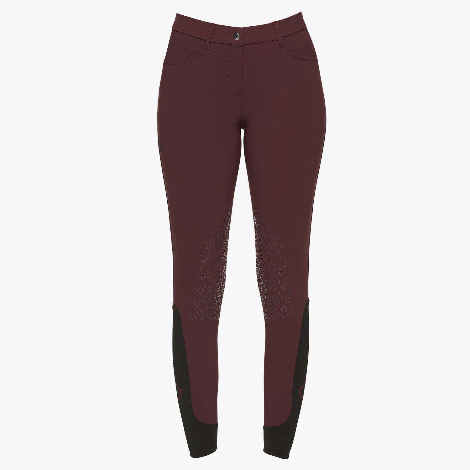 Cavalleria Toscana Women`s knee grip riding breeches BORDEAUX-2
