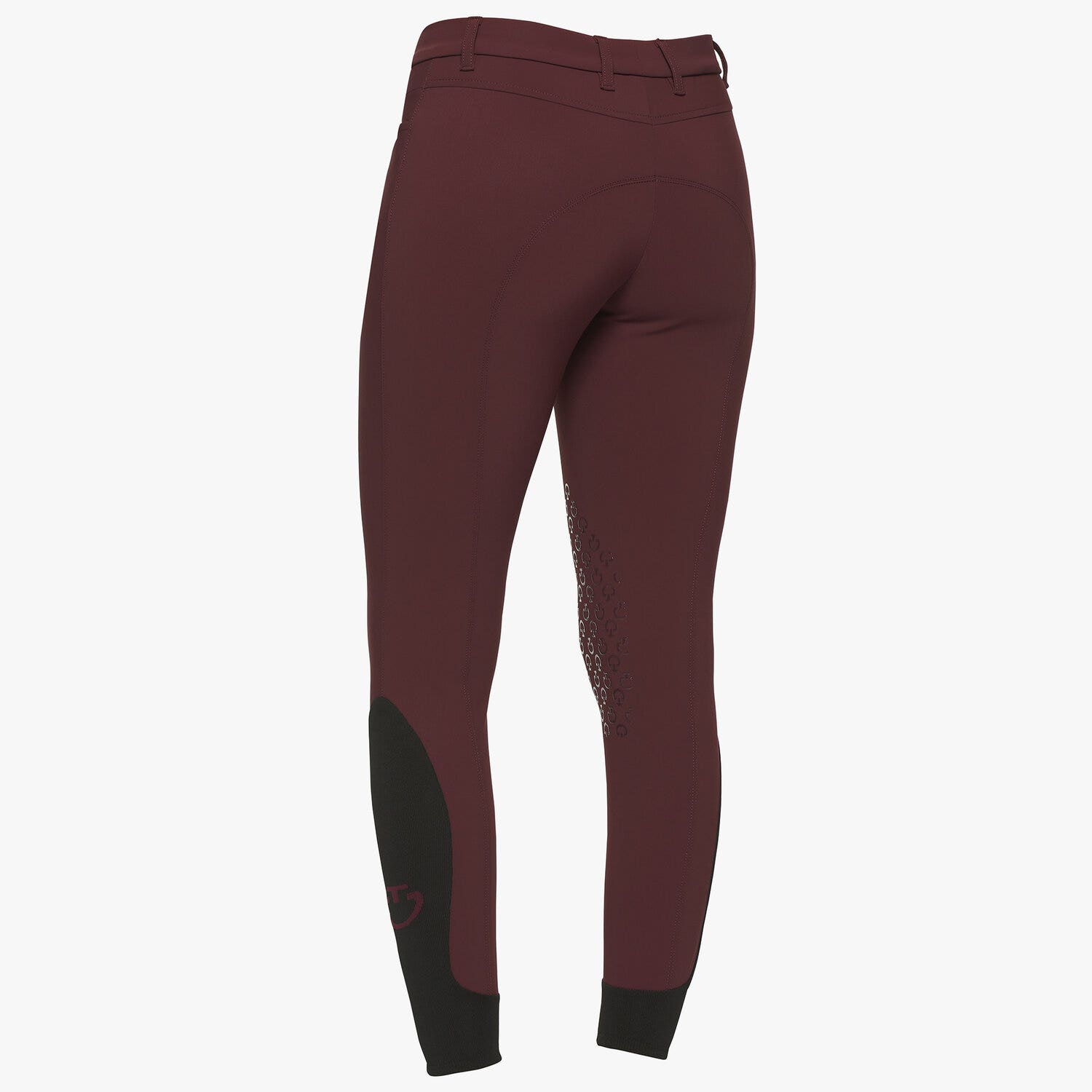 Cavalleria Toscana Women`s knee grip riding breeches BORDEAUX-3