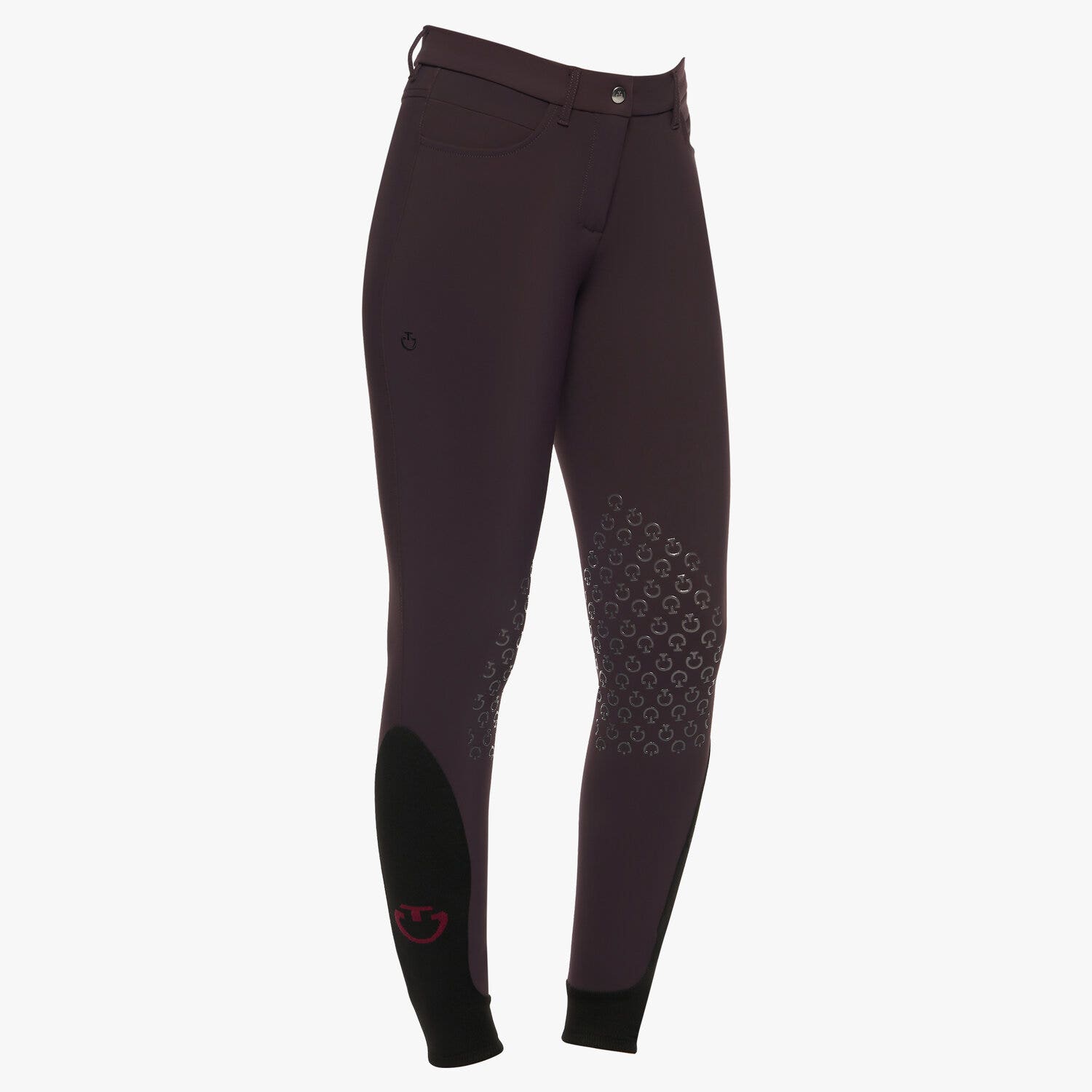 Cavalleria Toscana Cavalleria Toscana Women's knee grip riding breeches DARK PURPLE-2