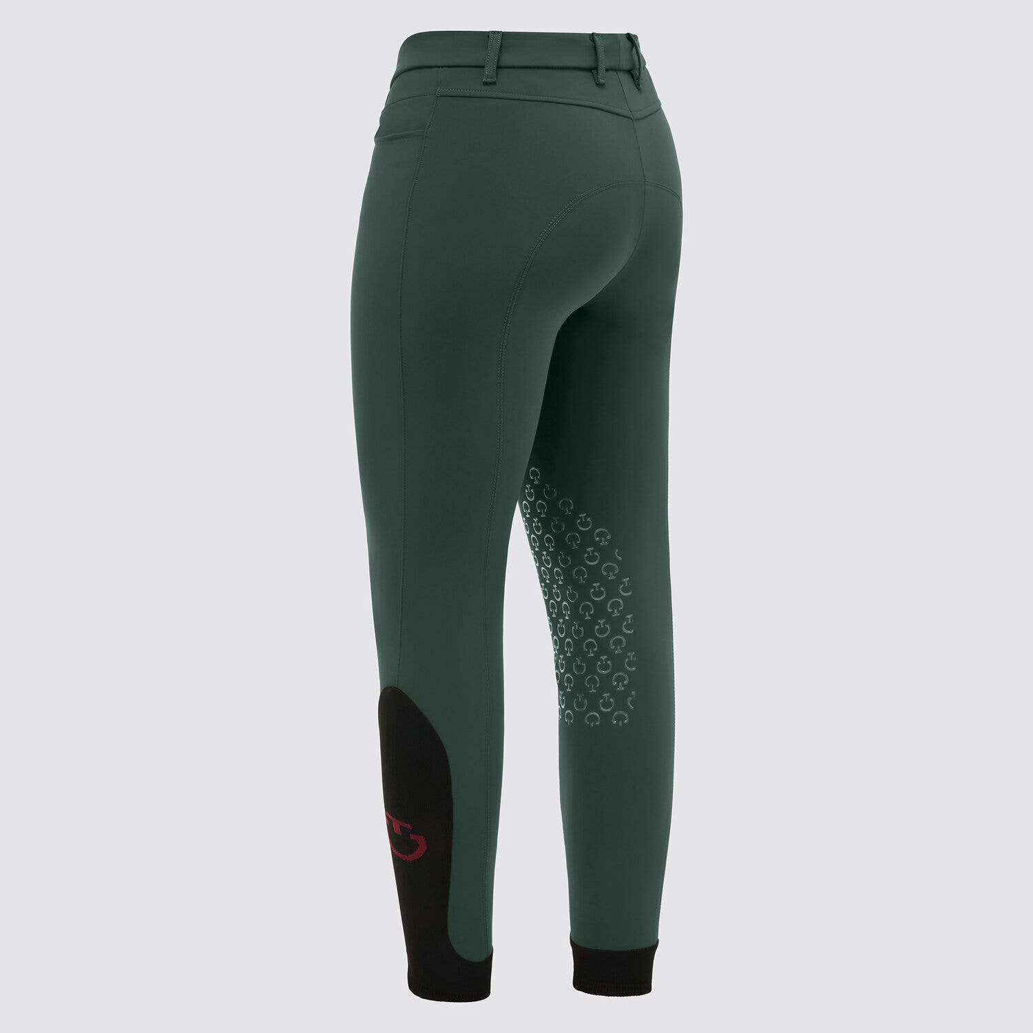Cavalleria Toscana Cavalleria Toscana Women's knee grip riding breeches JUNGLE GREEN-2