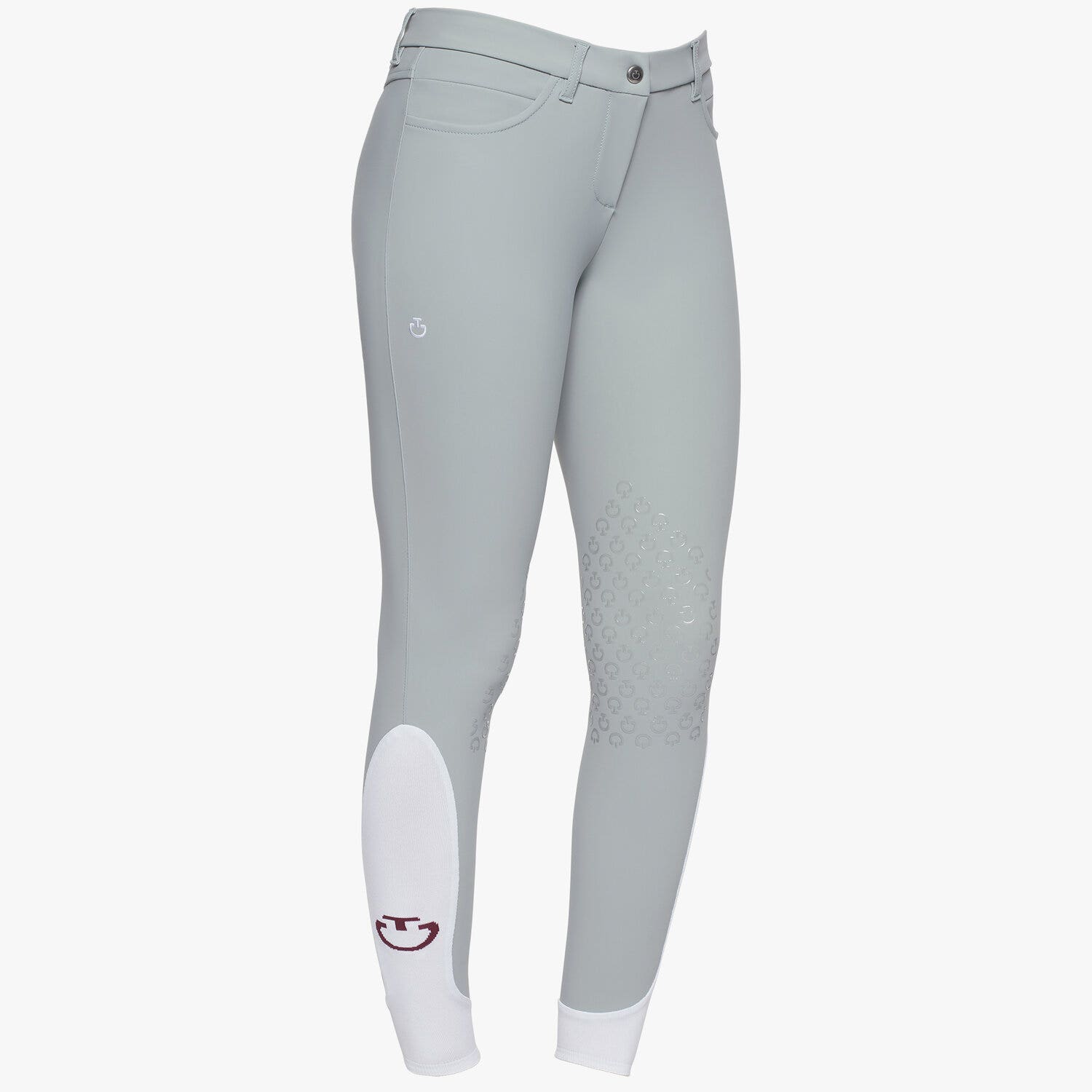 Cavalleria Toscana Women's knee grip jumping breeches LIGHT GREY-1