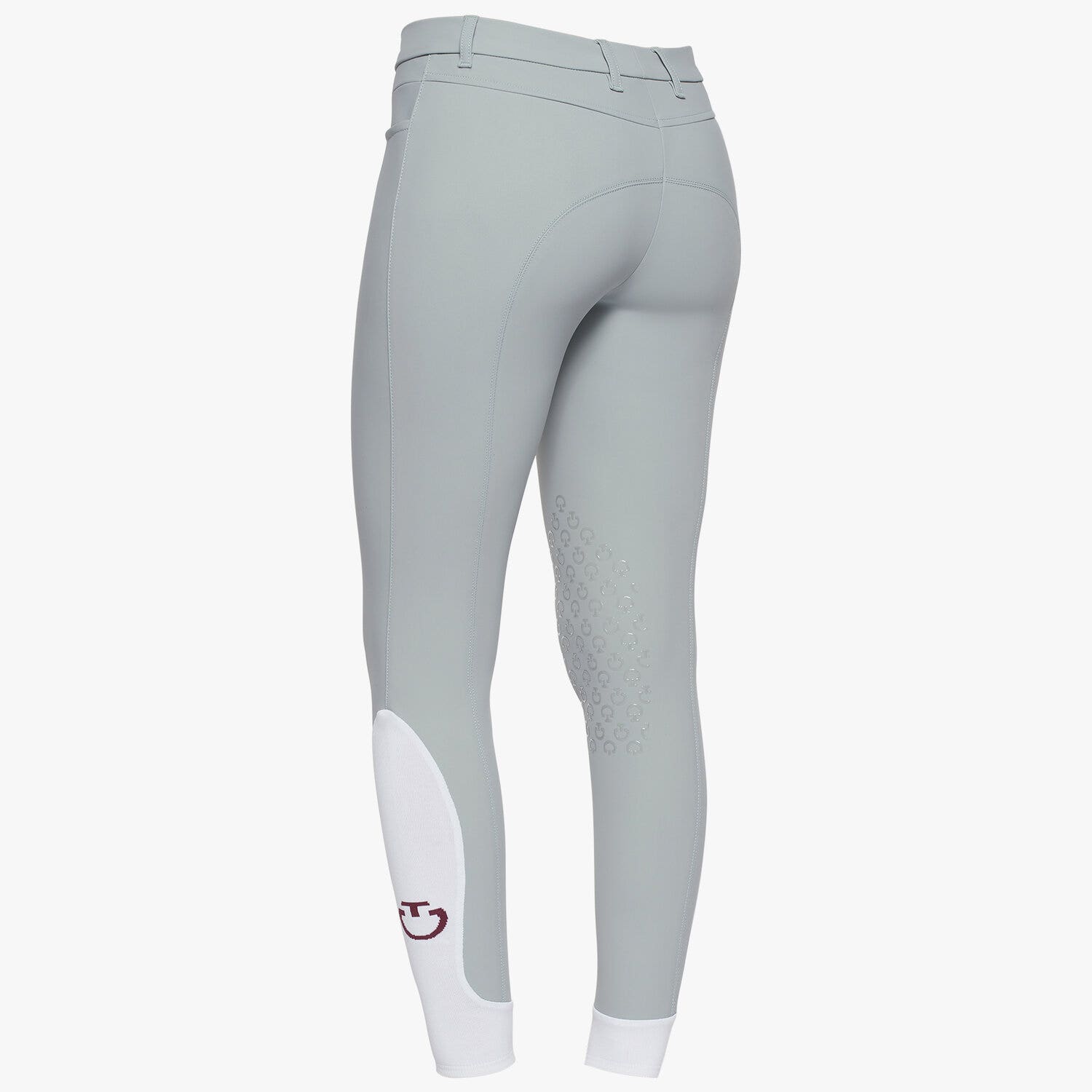 Cavalleria Toscana Women's knee grip riding breeches. LIGHT GREY-2