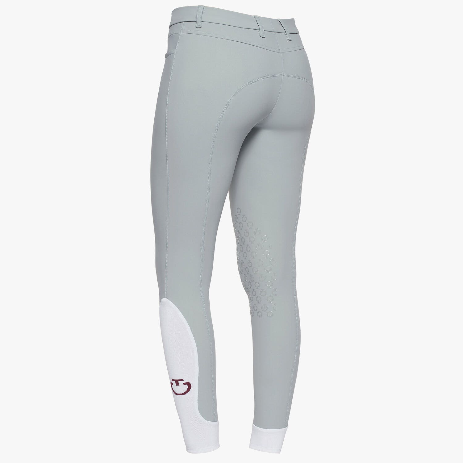 Cavalleria Toscana Women's knee grip riding breeches. LIGHT GREY-3