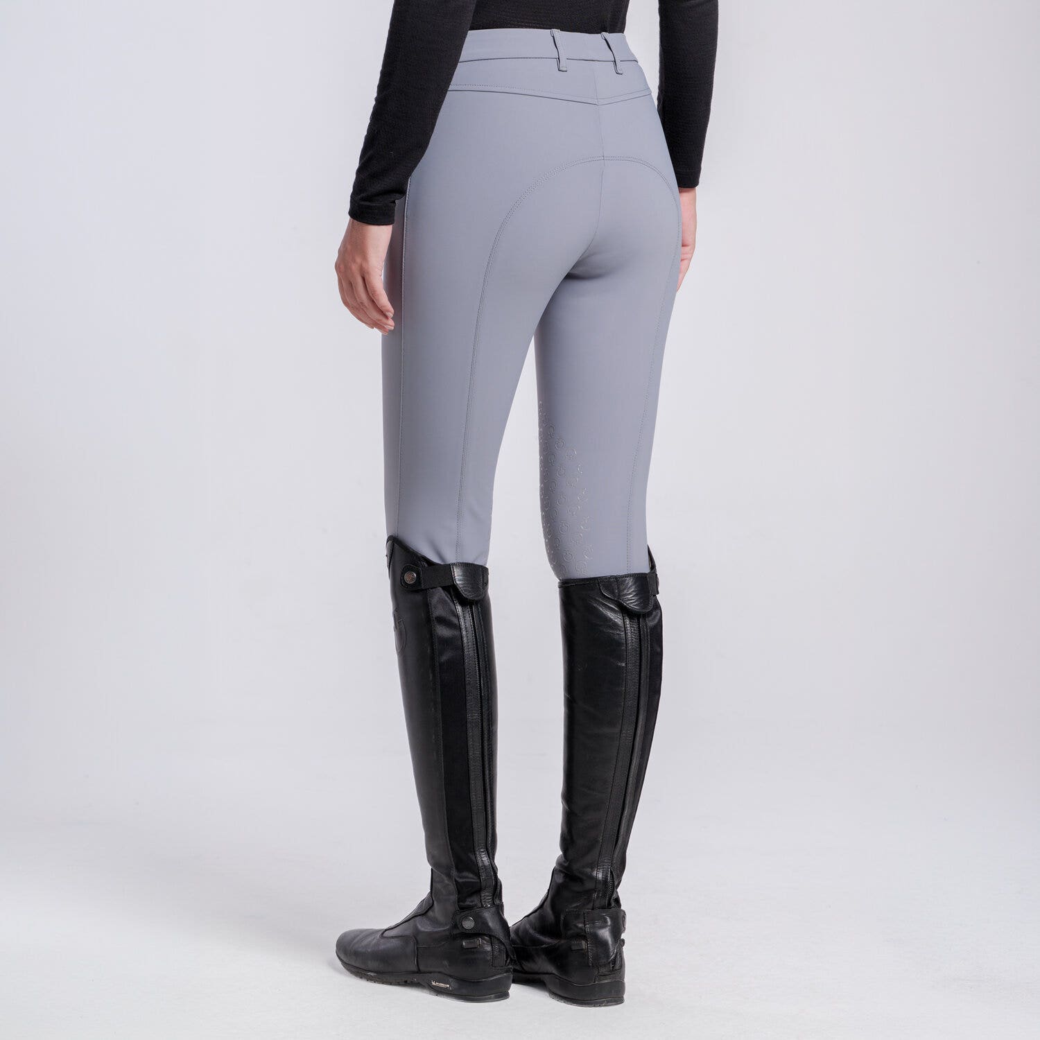 Cavalleria Toscana Women’s knee grip breeches WINDWARD BLUE-2