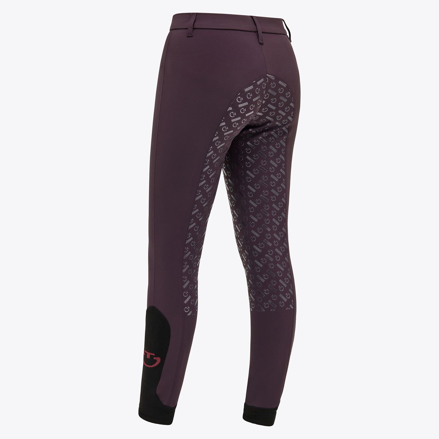 Cavalleria Toscana Kid's full grip dressage breeches DARK PURPLE-3