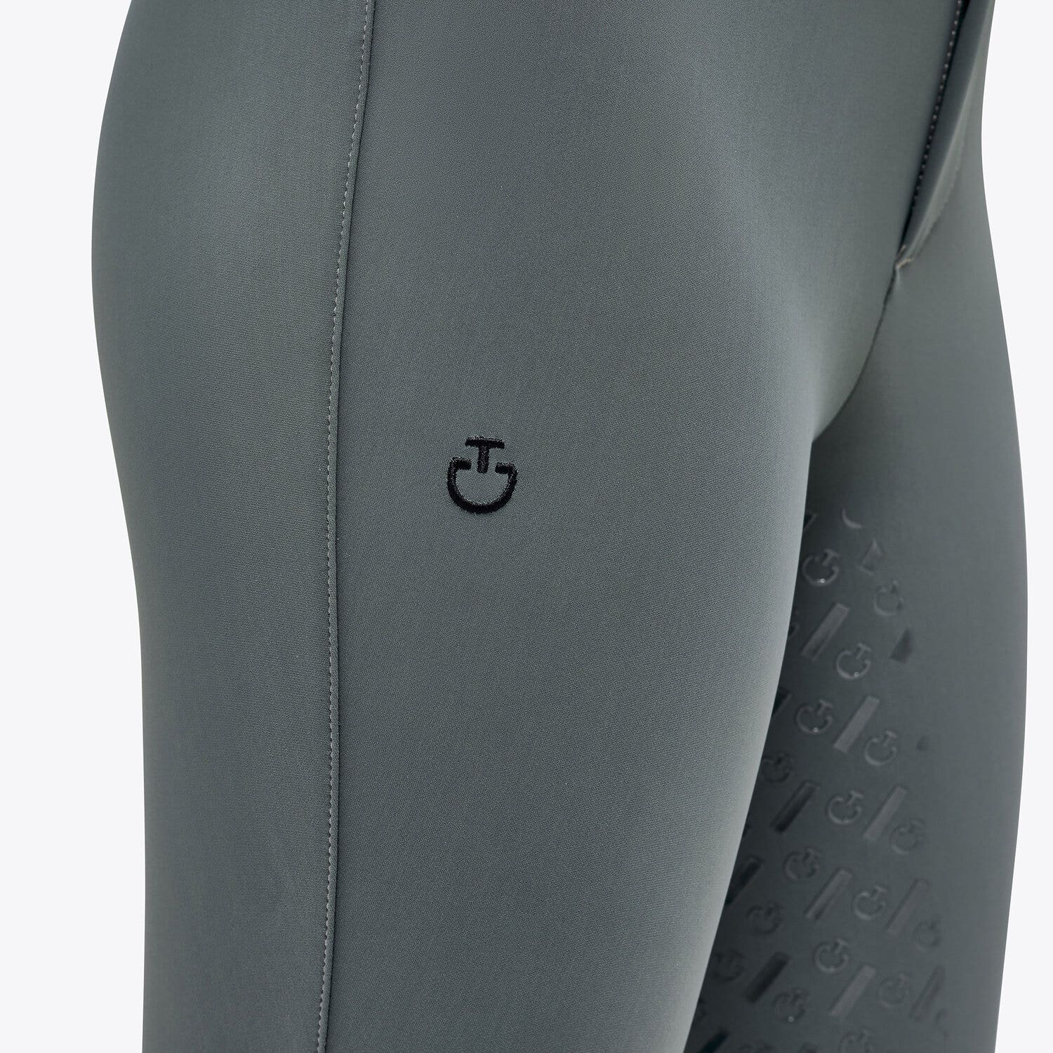 Cavalleria Toscana Kid's full grip dressage breeches FOLIAGE GREEN-4