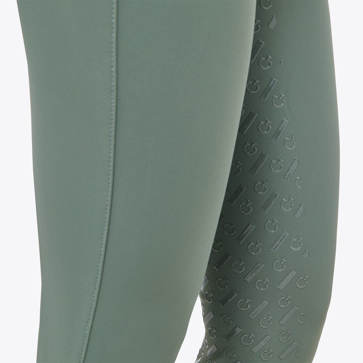 Cavalleria Toscana Kid's full grip dressage breeches EMERALD GREY-4