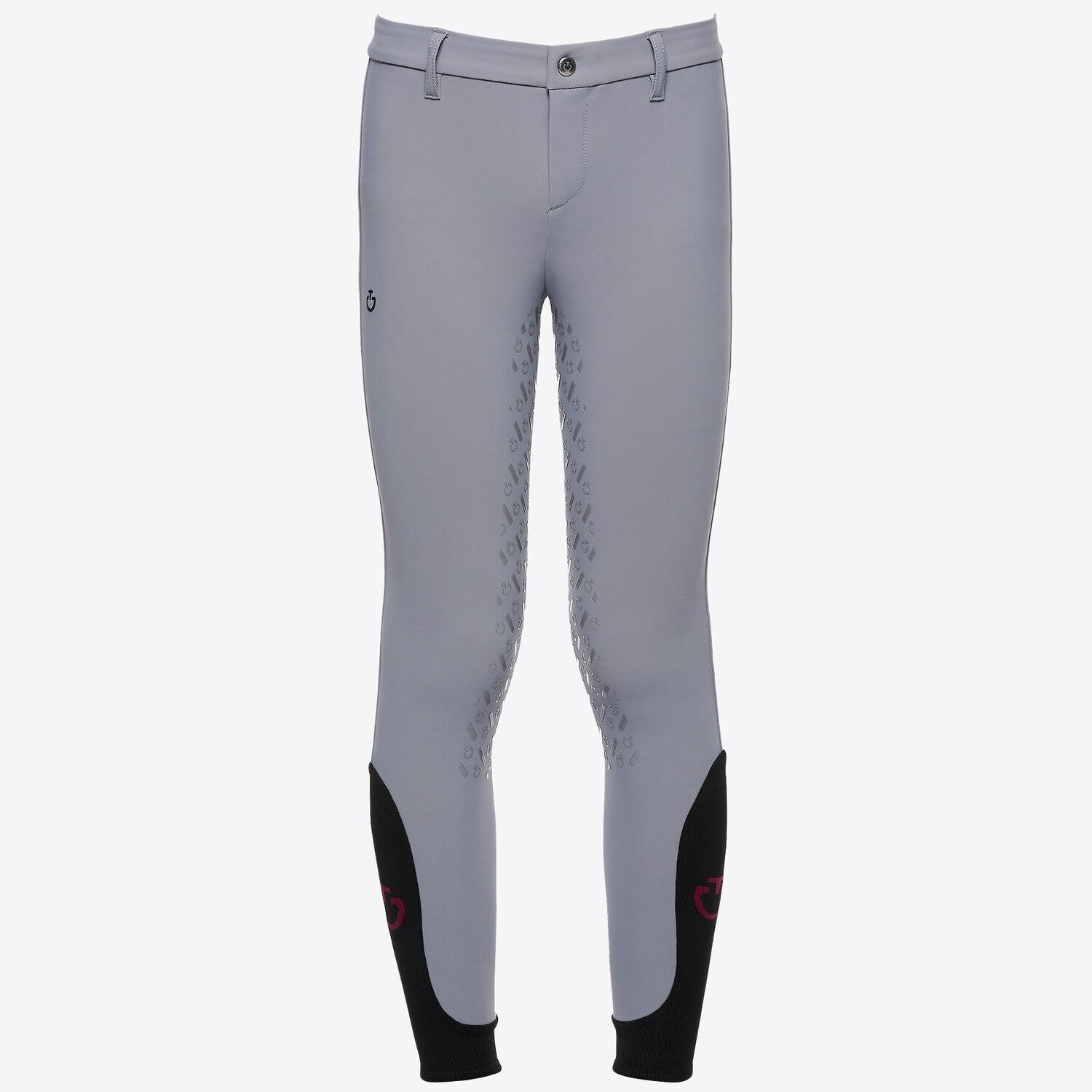Cavalleria Toscana Kid's full grip dressage breeches STONE GREY-1
