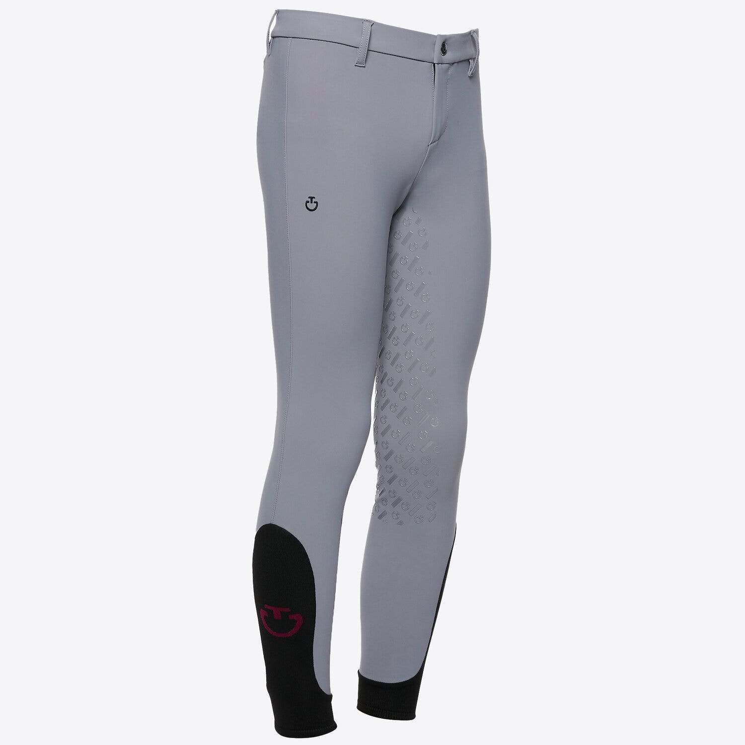 Cavalleria Toscana Kid's full grip dressage breeches STONE GREY-3