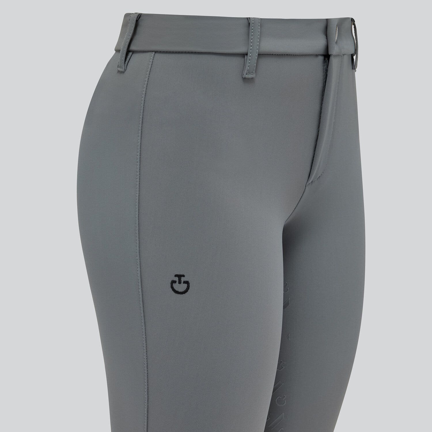 Cavalleria Toscana Kid's full grip dressage breeches GREY-3