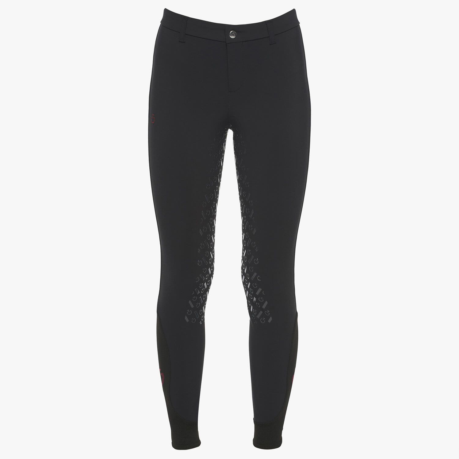 Cavalleria Toscana Kid`s full grip dressage breeches BLACK-2