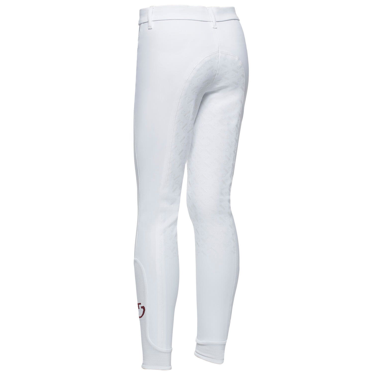 Cavalleria Toscana Unisex Young Riders full grip dressage breeches WHITE-2