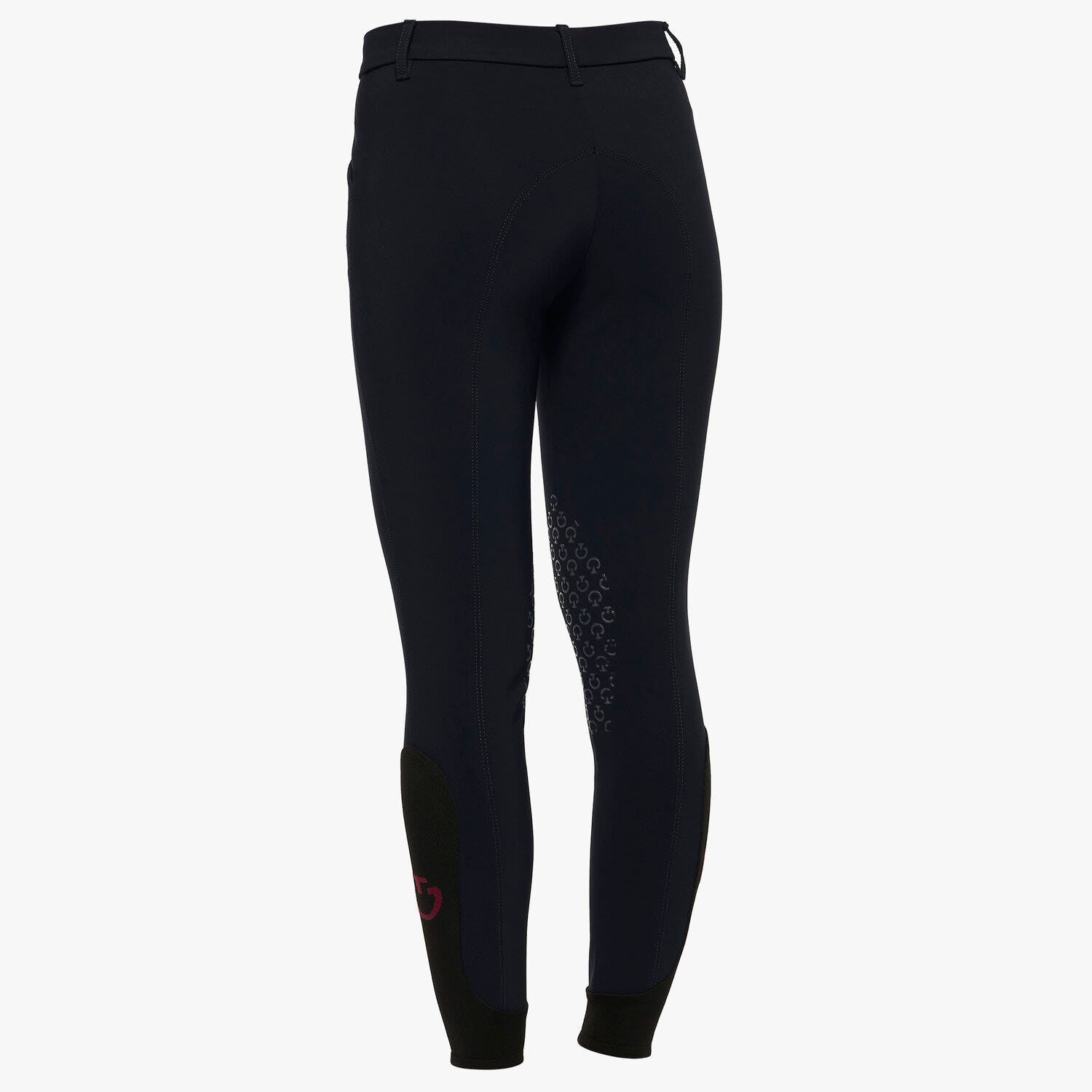 Cavalleria Toscana Kid's CT Logo Grip Breeches NAVY-3