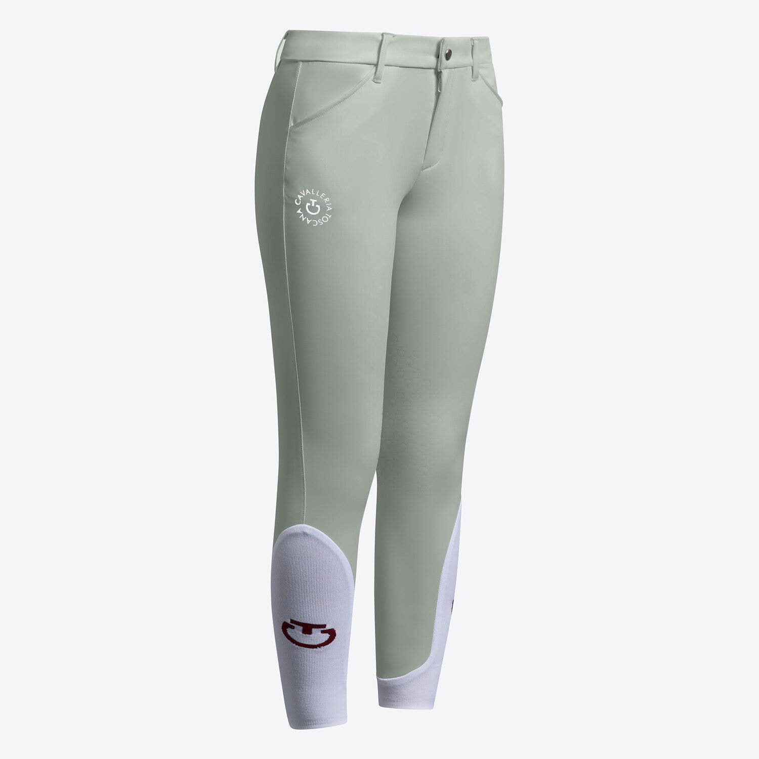 Cavalleria Toscana Cavalleria Toscana Unisex Young rider's knee grip jumping breeches LIGHT GREEN-1