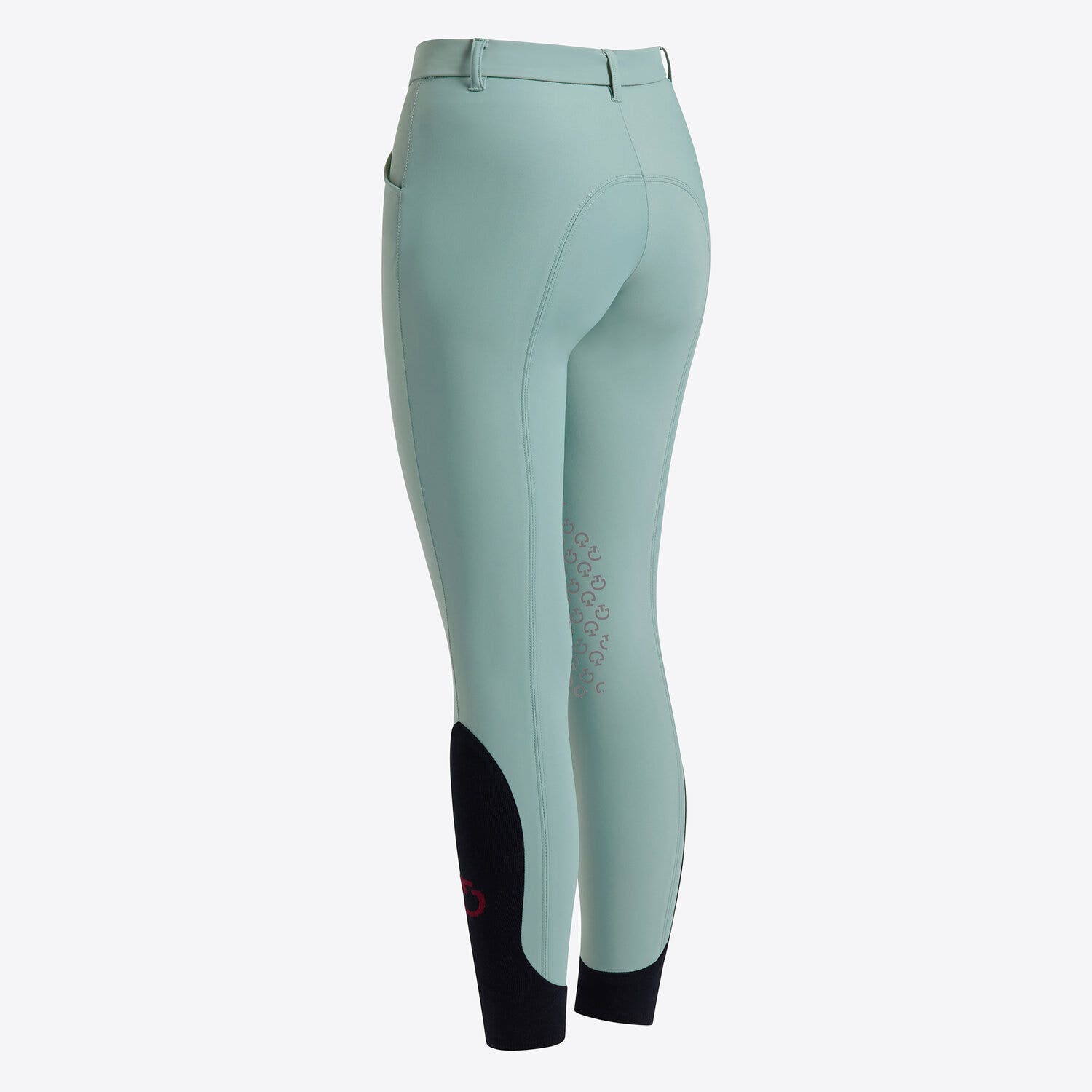 Cavalleria Toscana Cavalleria Toscana Unisex Young rider's knee grip jumping breeches LIGHT TEAL GREEN-2
