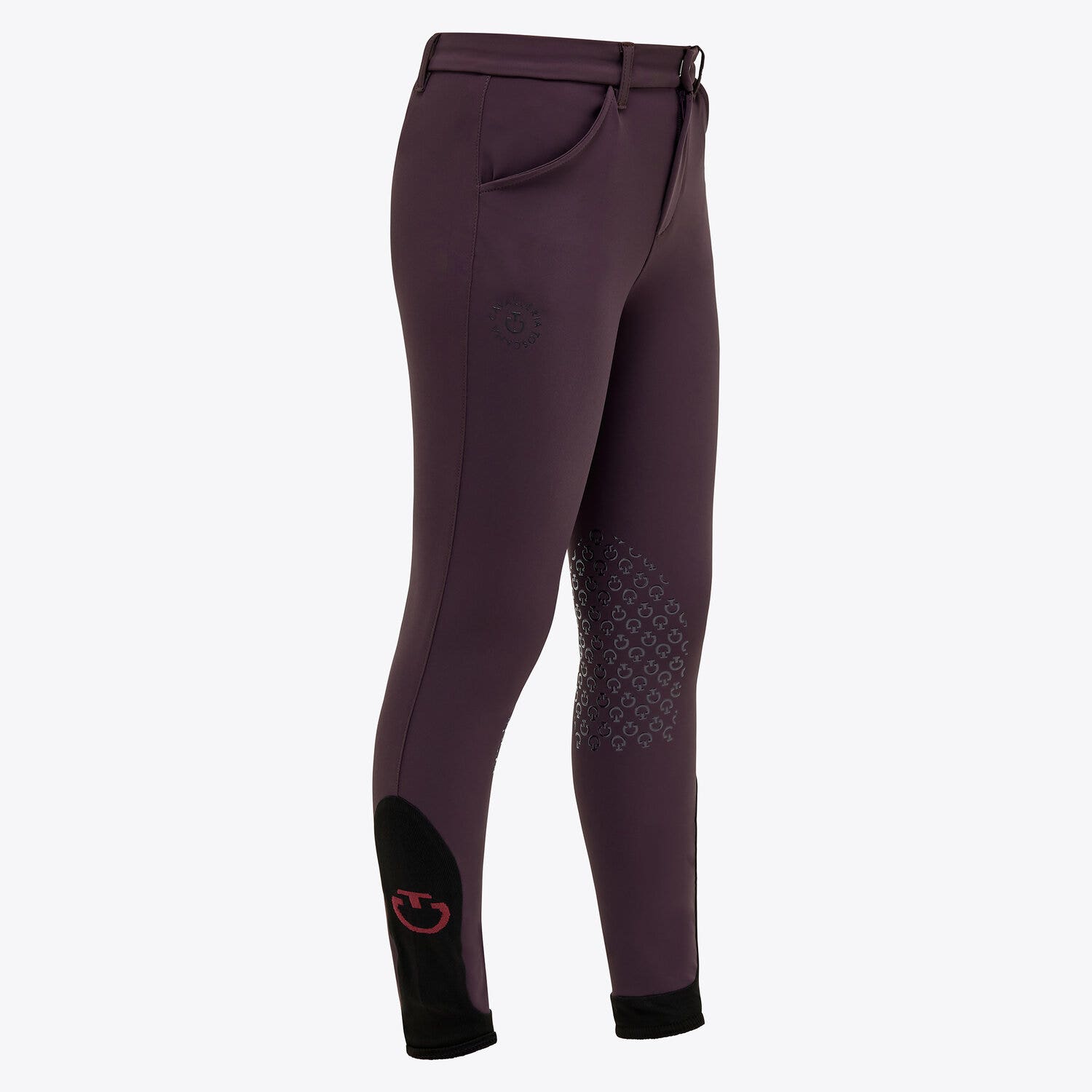 Cavalleria Toscana Unisex four-way stretch trousers DARK PURPLE-2