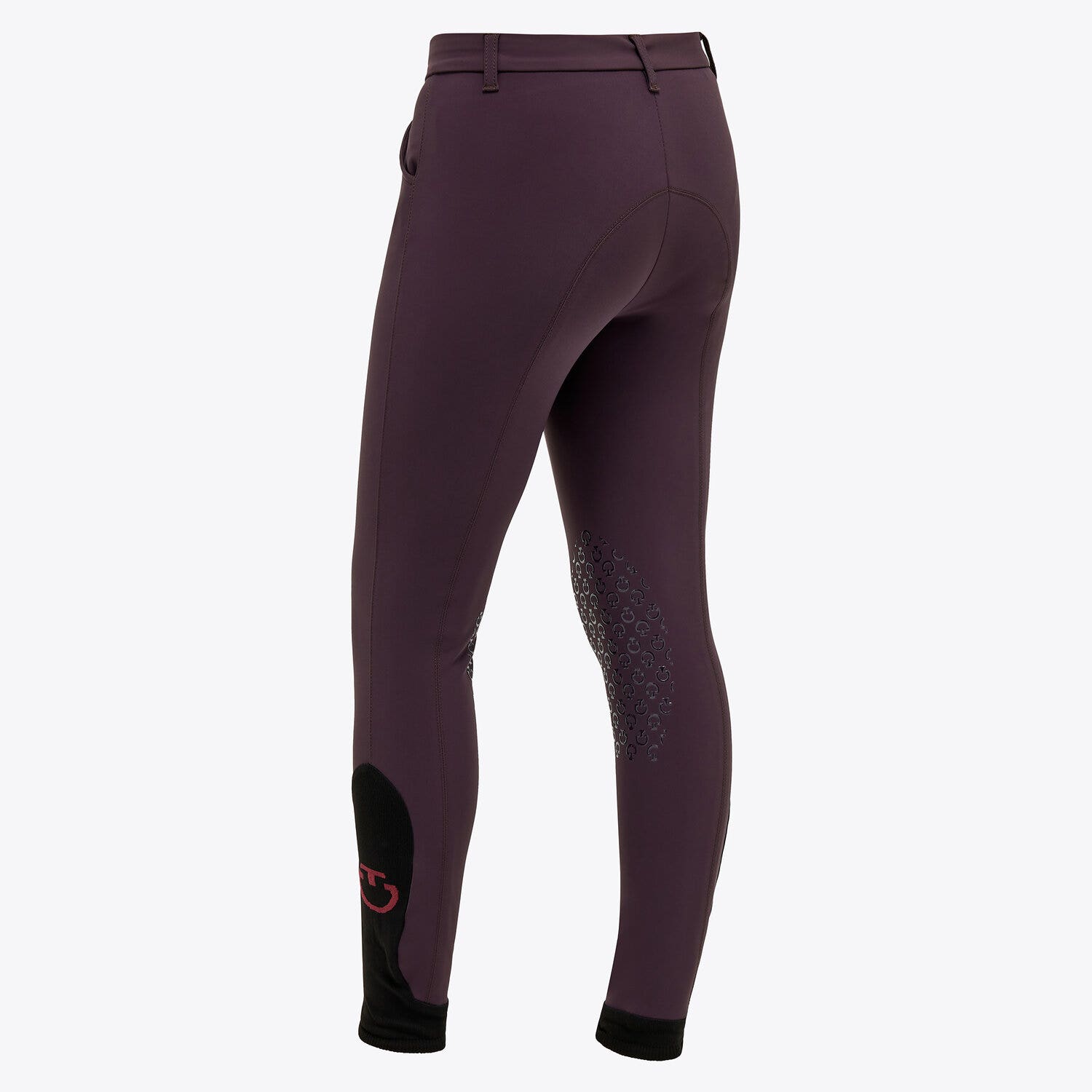 Cavalleria Toscana Unisex Young rider's knee grip jumping breeches | Cavalleria Toscana DARK PURPLE-3