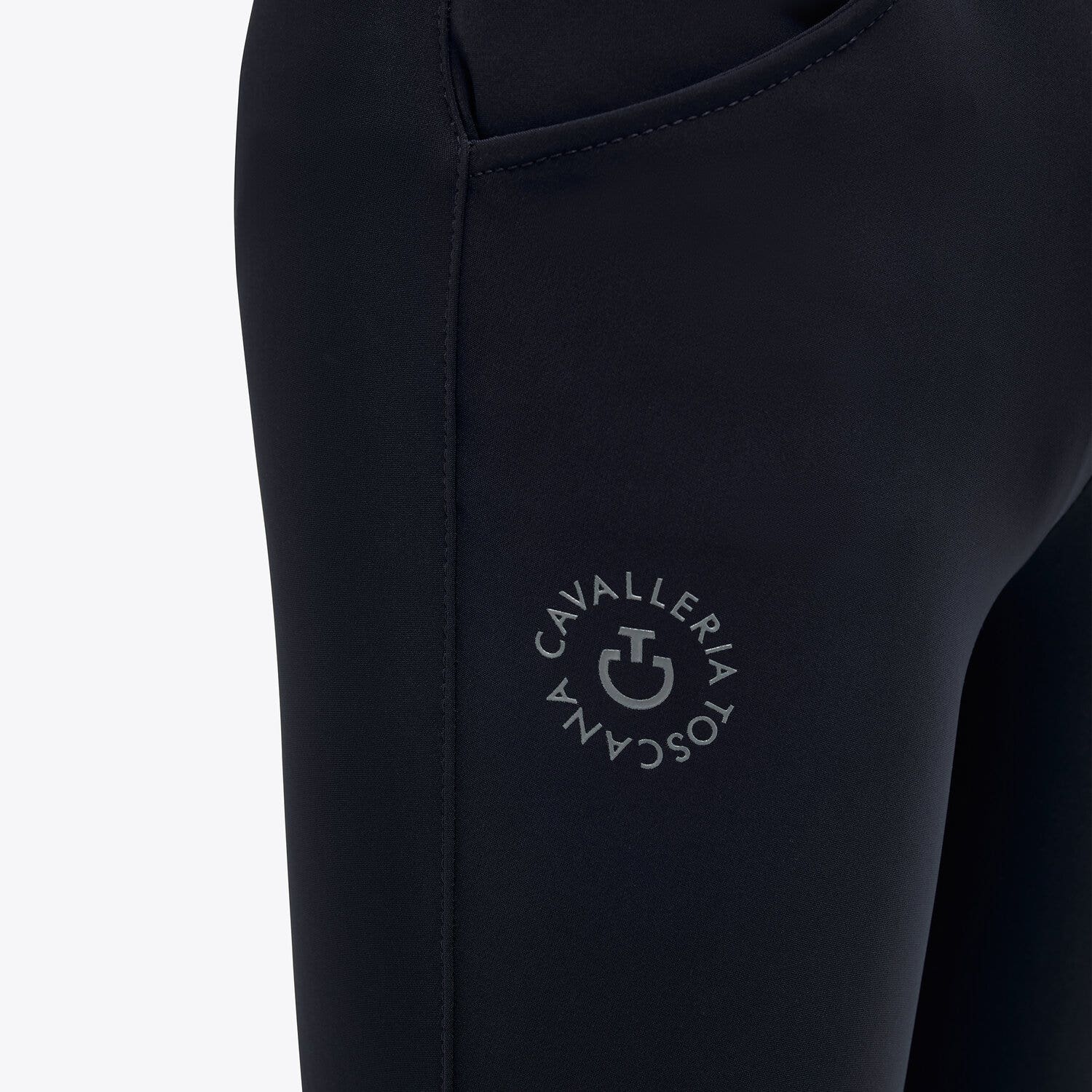 Cavalleria Toscana Pantaloni unisex da bambino jumping grip al ginocchio | Cavalleria Toscana NAVY-4