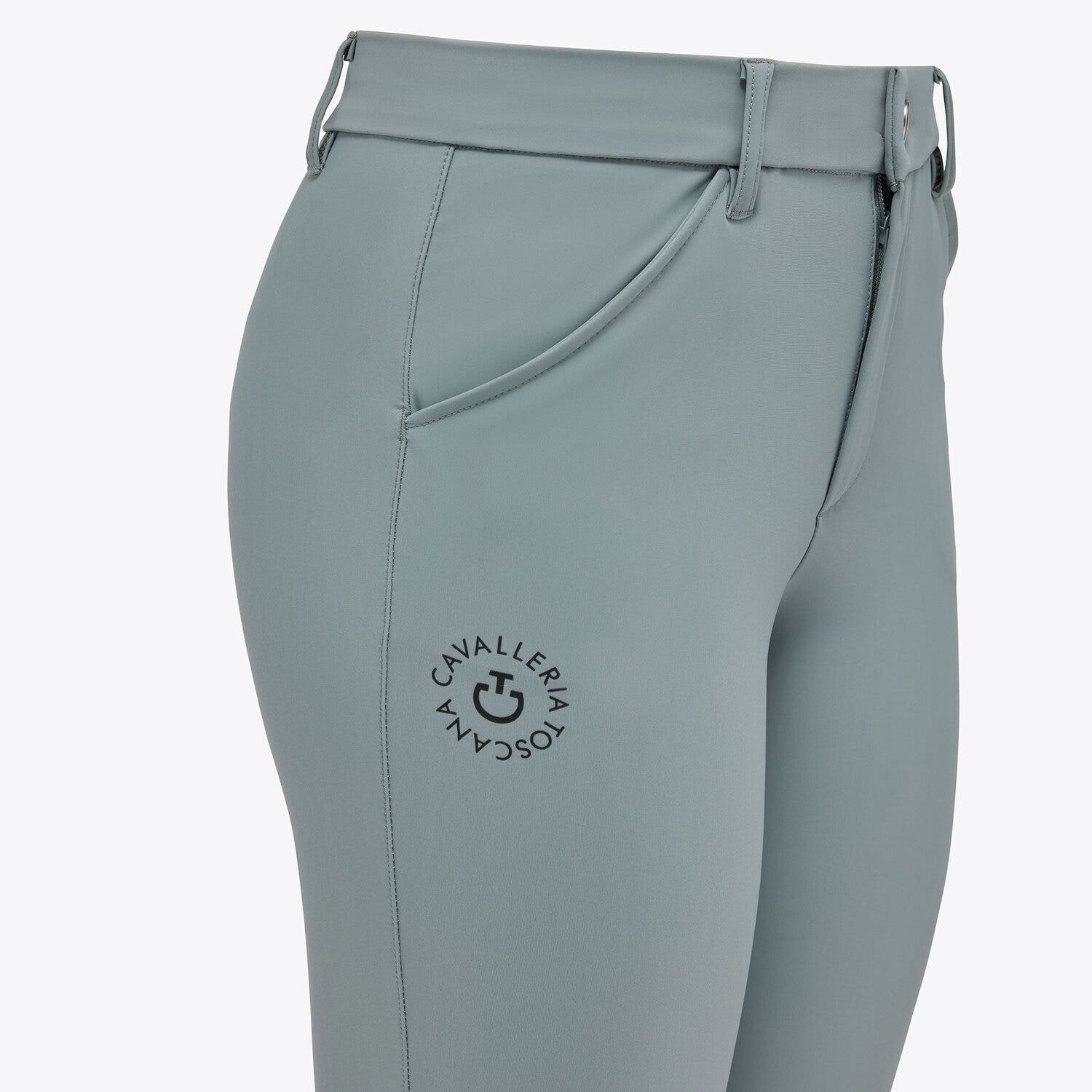 Cavalleria Toscana Unisex four-way stretch trousers STONE GREY-3