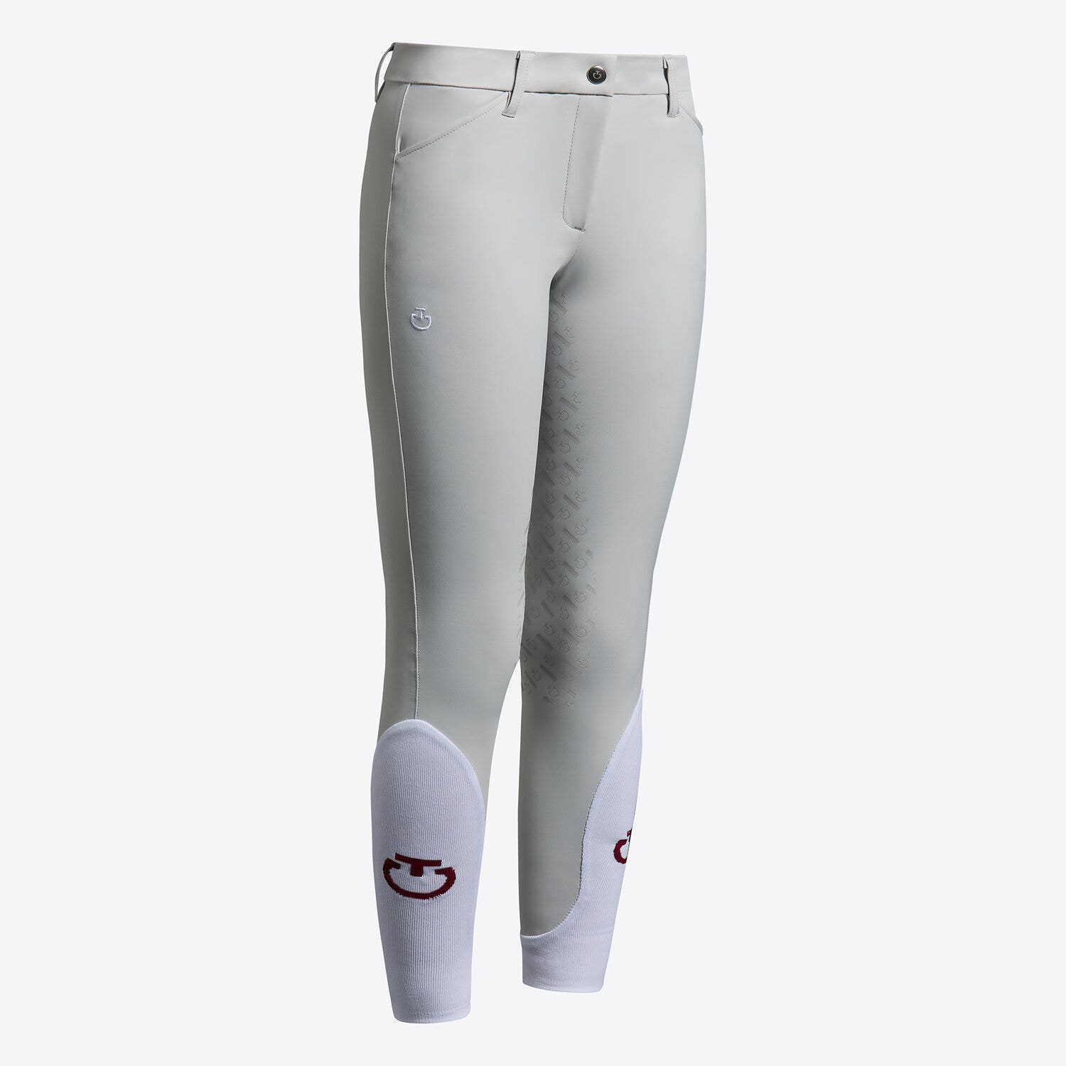 Cavalleria Toscana Cavalleria Toscana Unisex Young rider's dressage full grip breeches LIGHT GREY-1