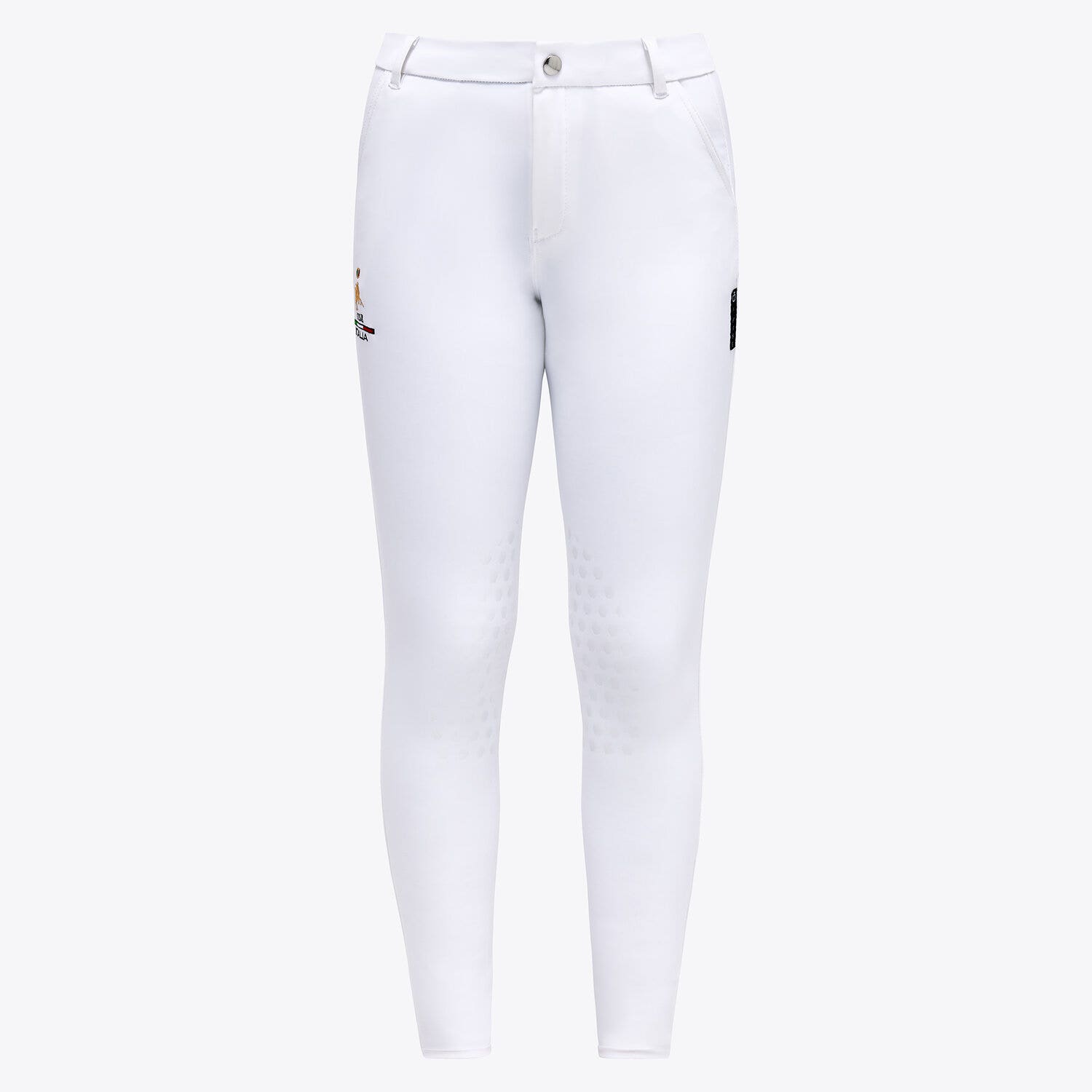 Cavalleria Toscana FISE Jumping Unisex Breeches WHITE-1
