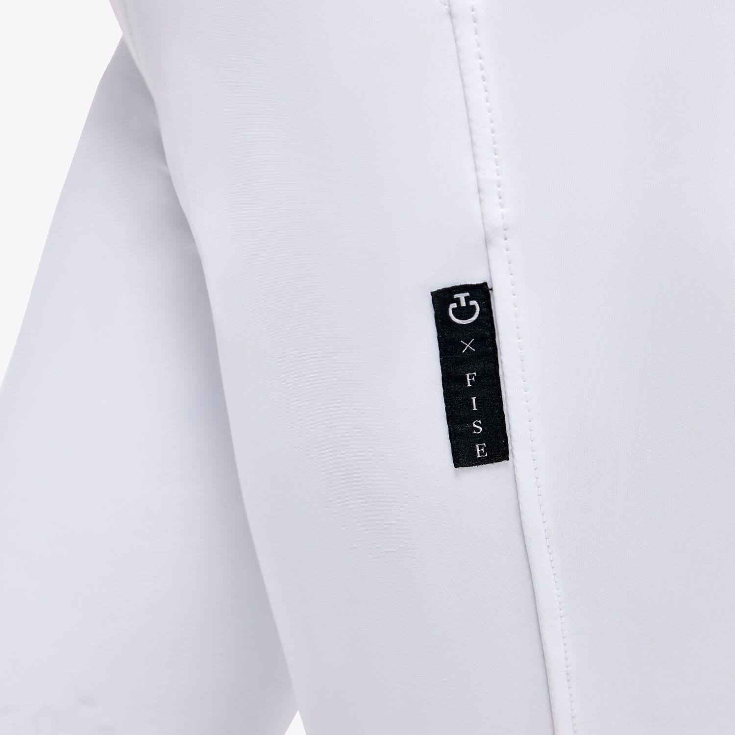 Cavalleria Toscana FISE Jumping Unisex Breeches WHITE-5