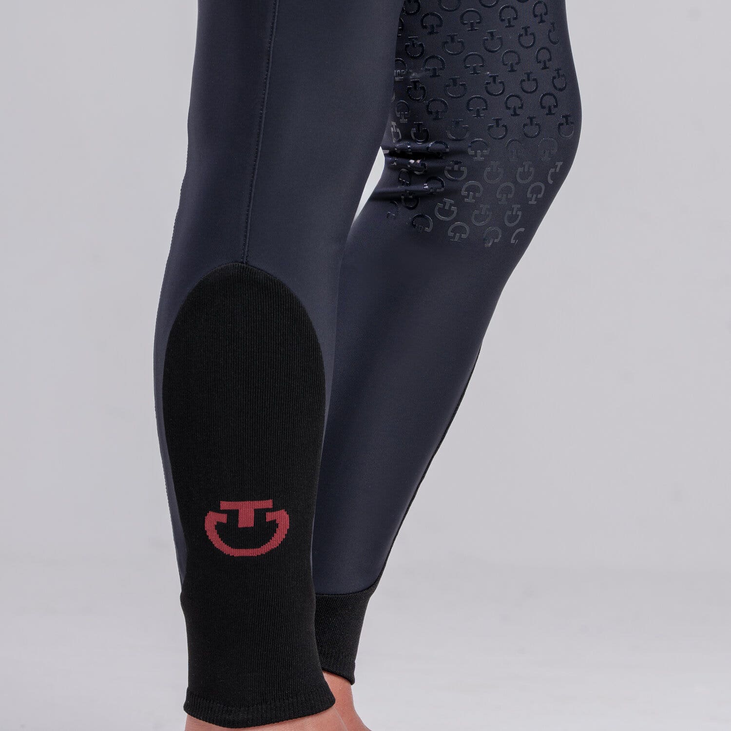Cavalleria Toscana Children’s knee grip breeches NAVY-3