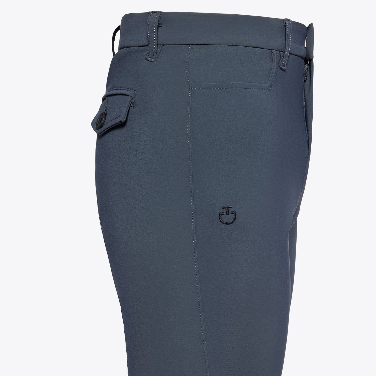 Cavalleria Toscana Boy's knee grip jumping breeches ANTHRACITE GREY-3