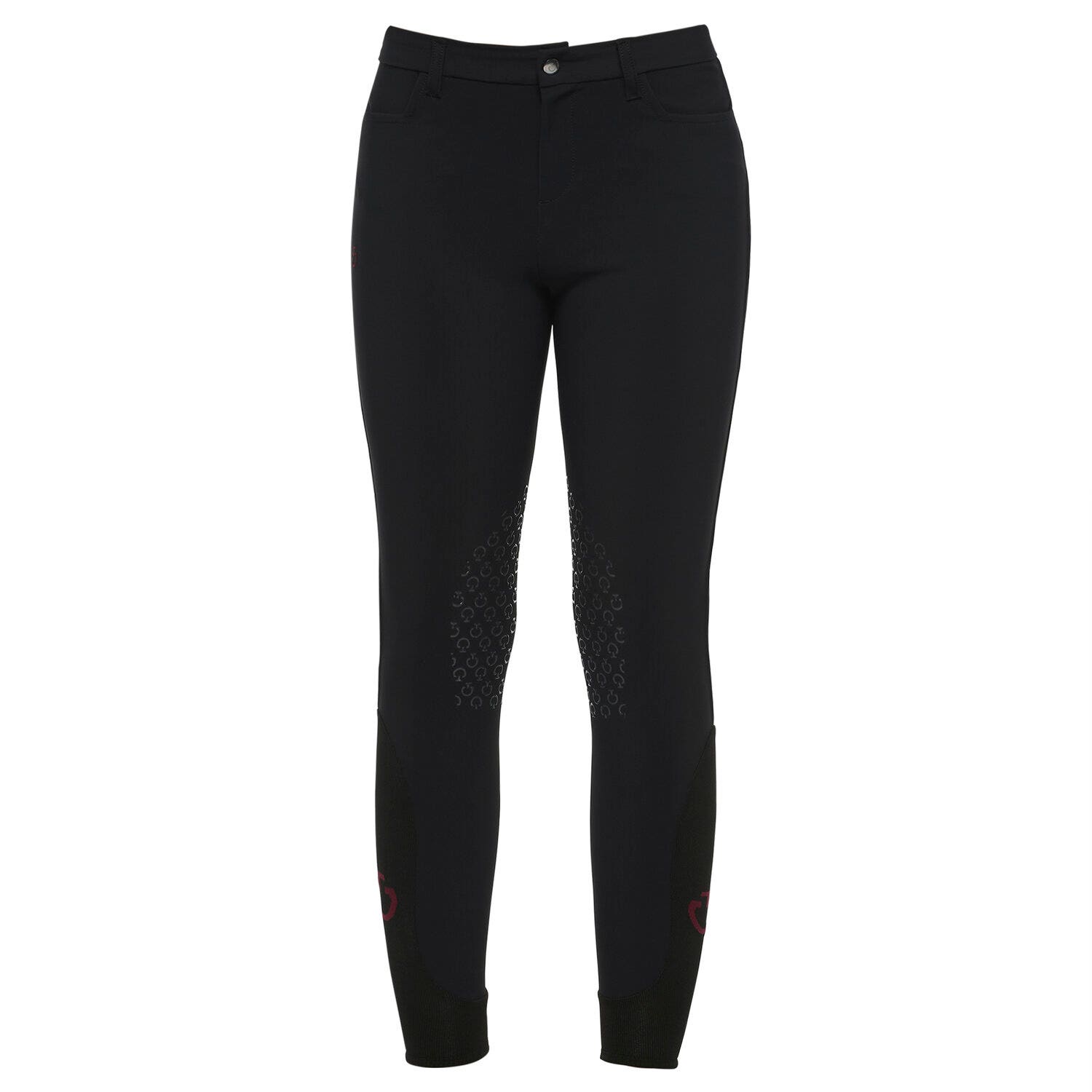 Cavalleria Toscana Boy's knee grip riding breeches. BLACK-1