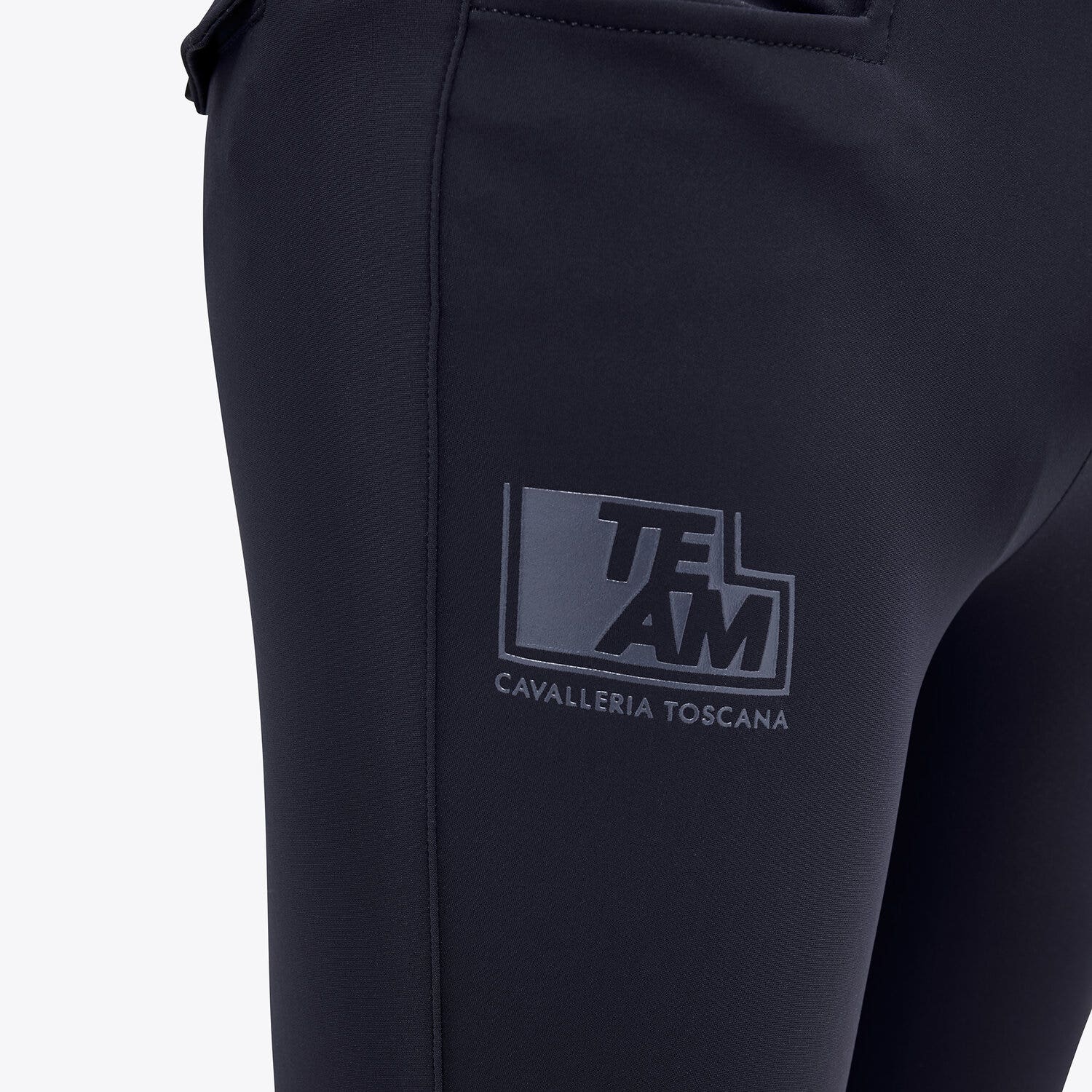 Cavalleria Toscana Young rider breeches in technical fabric SMOKEY BLUE-4