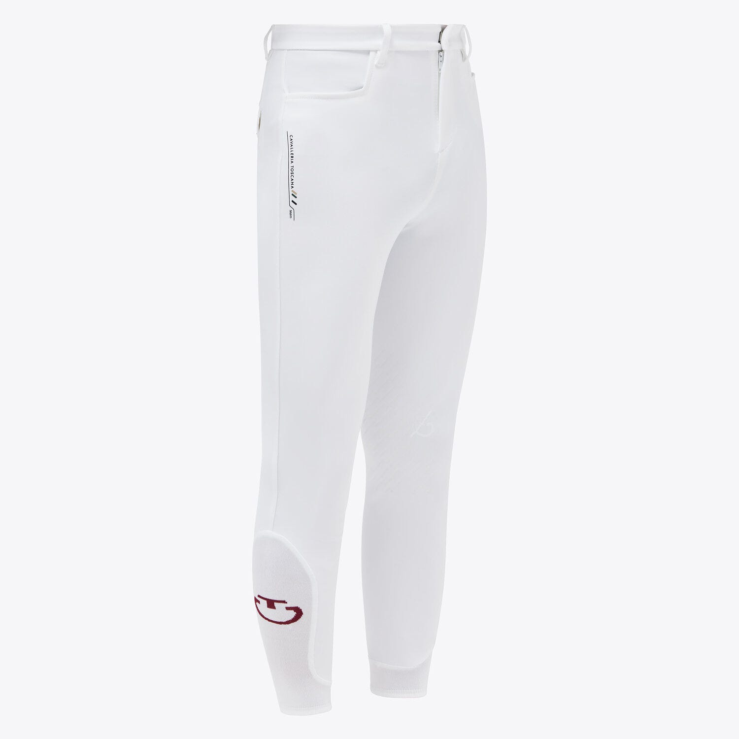 Unisex knee-grip breeches for boys in bi-stretch technical jersey