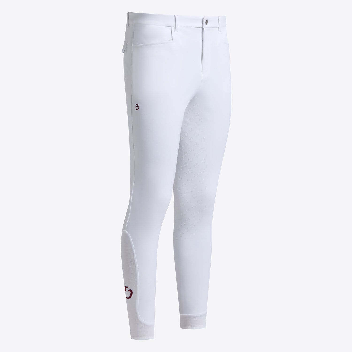 Cavalleria Toscana Men`s full grip dressage breeches WHITE-1