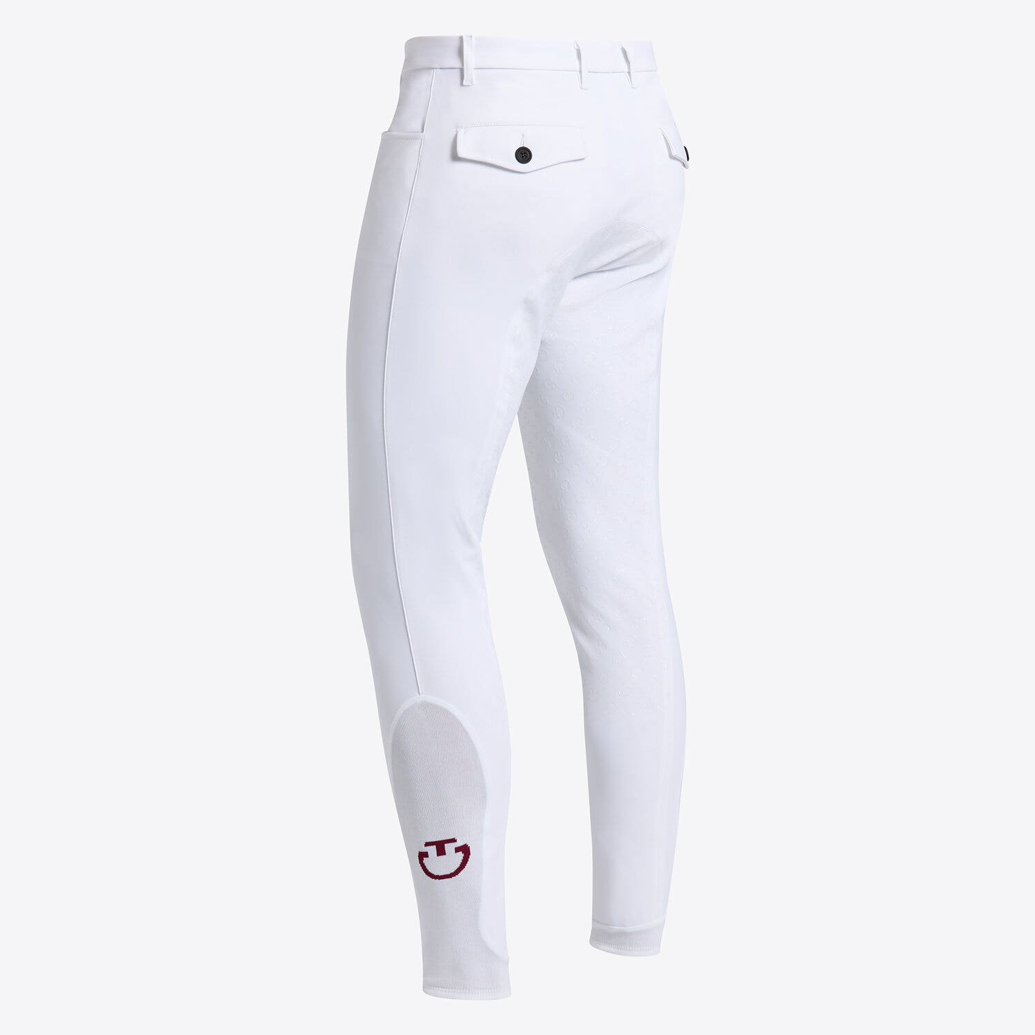 Cavalleria Toscana Men`s full grip dressage breeches WHITE-2
