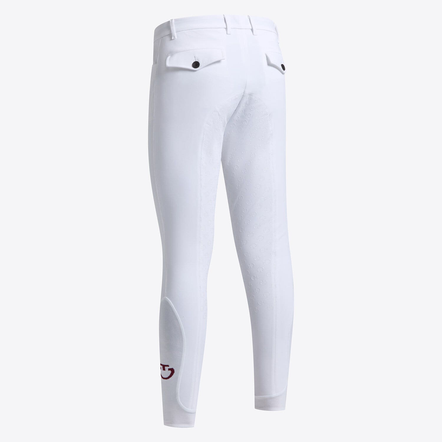 Cavalleria Toscana Men`s full grip dressage breeches WHITE-2