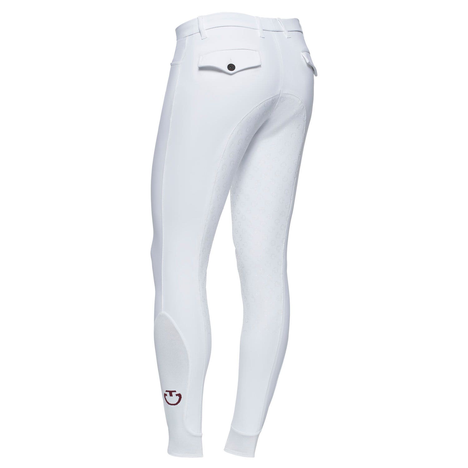 Cavalleria Toscana Men`s full grip dressage breeches WHITE-3