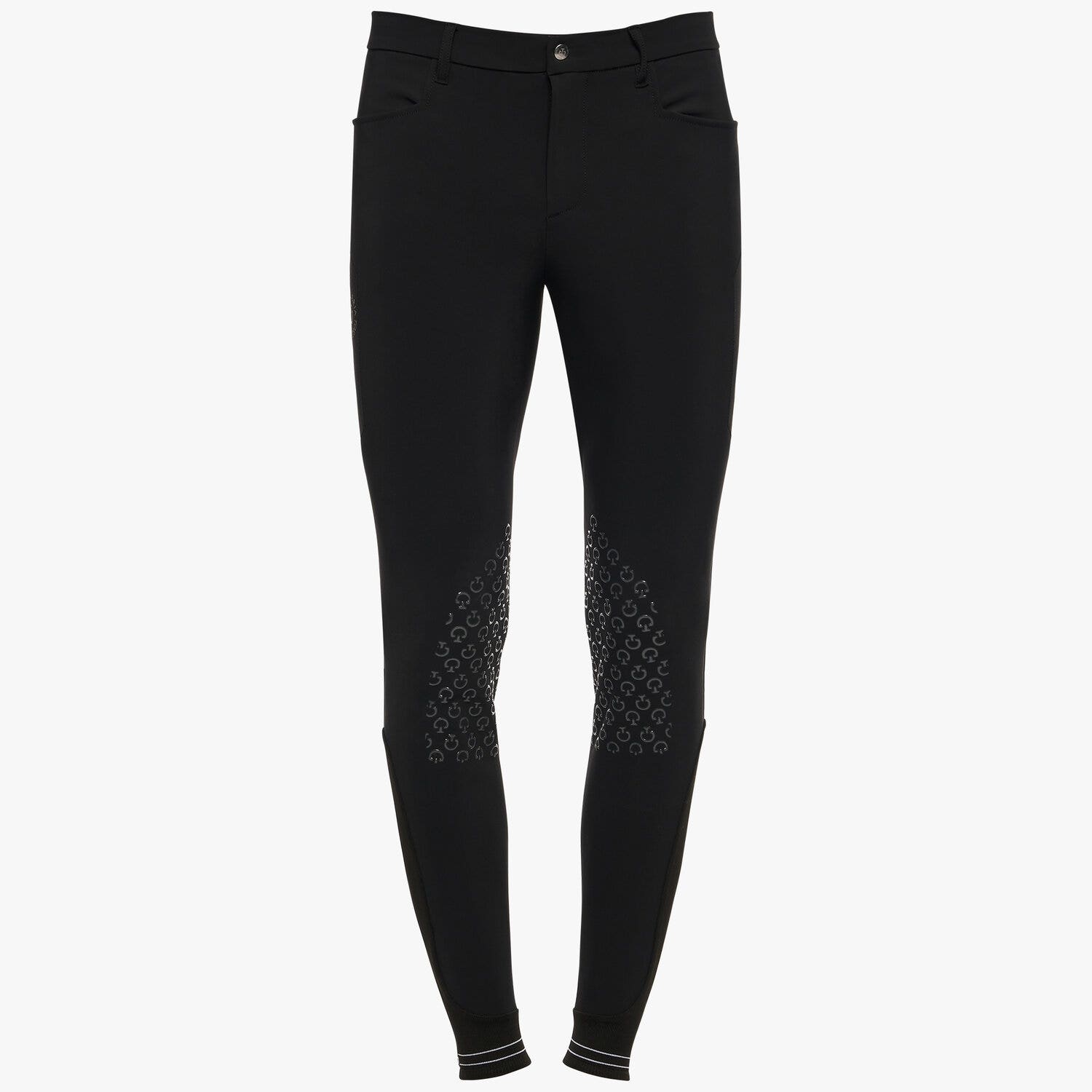 Cavalleria Toscana Men’s four-way stretch performance riding breeches BLACK-1
